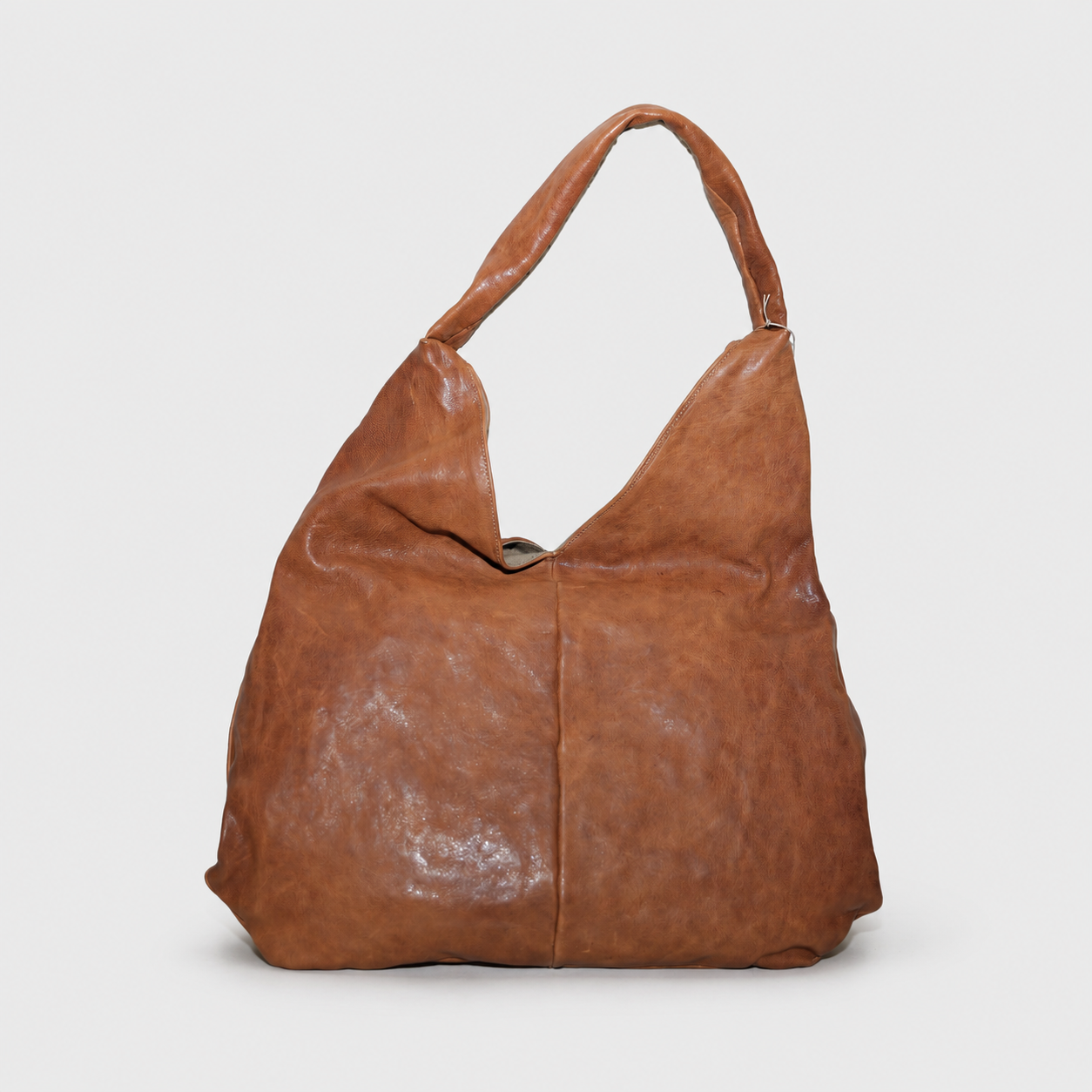 Soho Bags - Maxi Hobo Bag in Pelle Cuoio