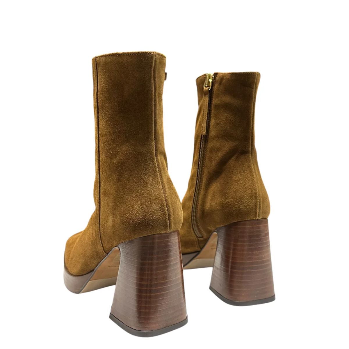 Angel Alarcon - Tronchetti in camoscio con plateau