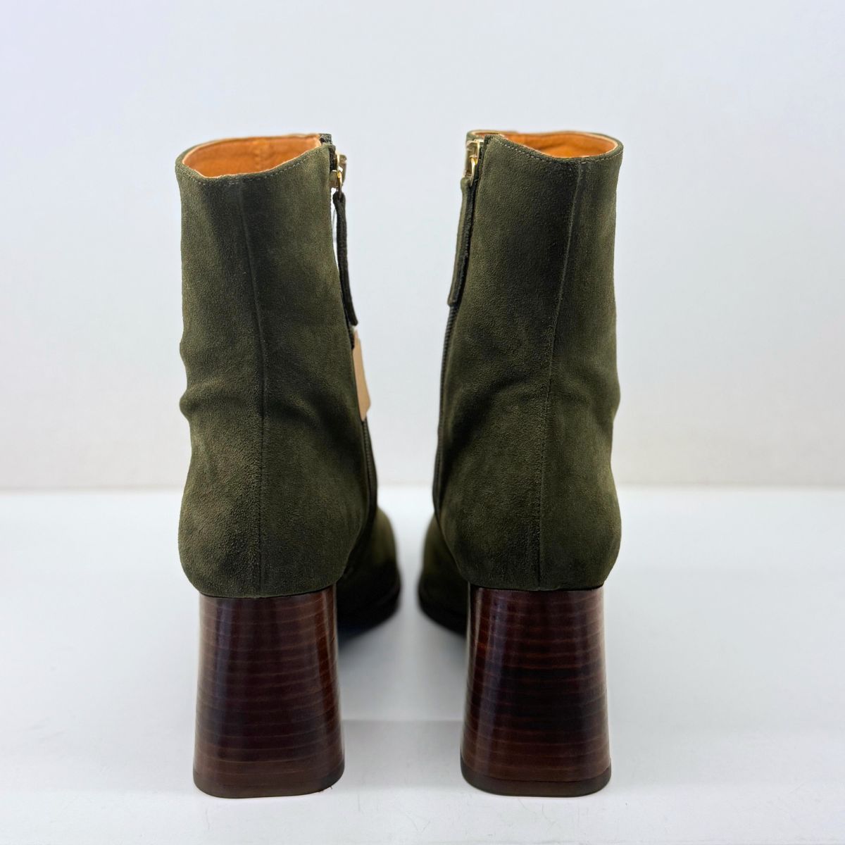 Angel alarcon - Tronchetti in camoscio con zip