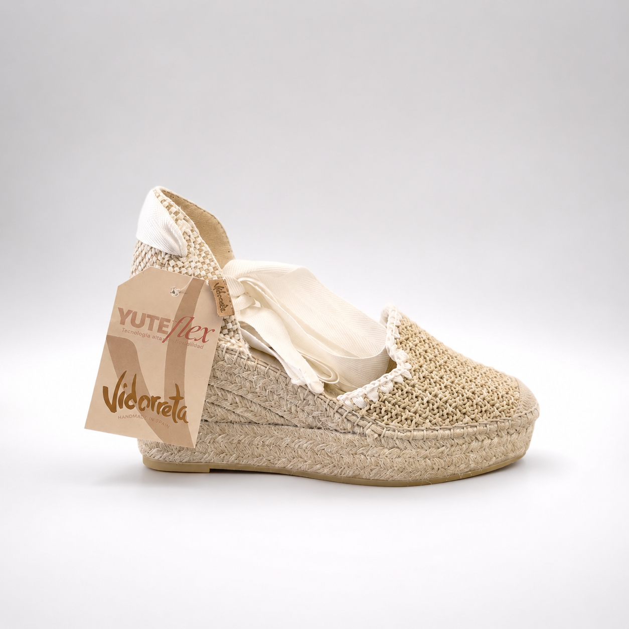 Vidorreta - Espadrillas con laccio ecrù
