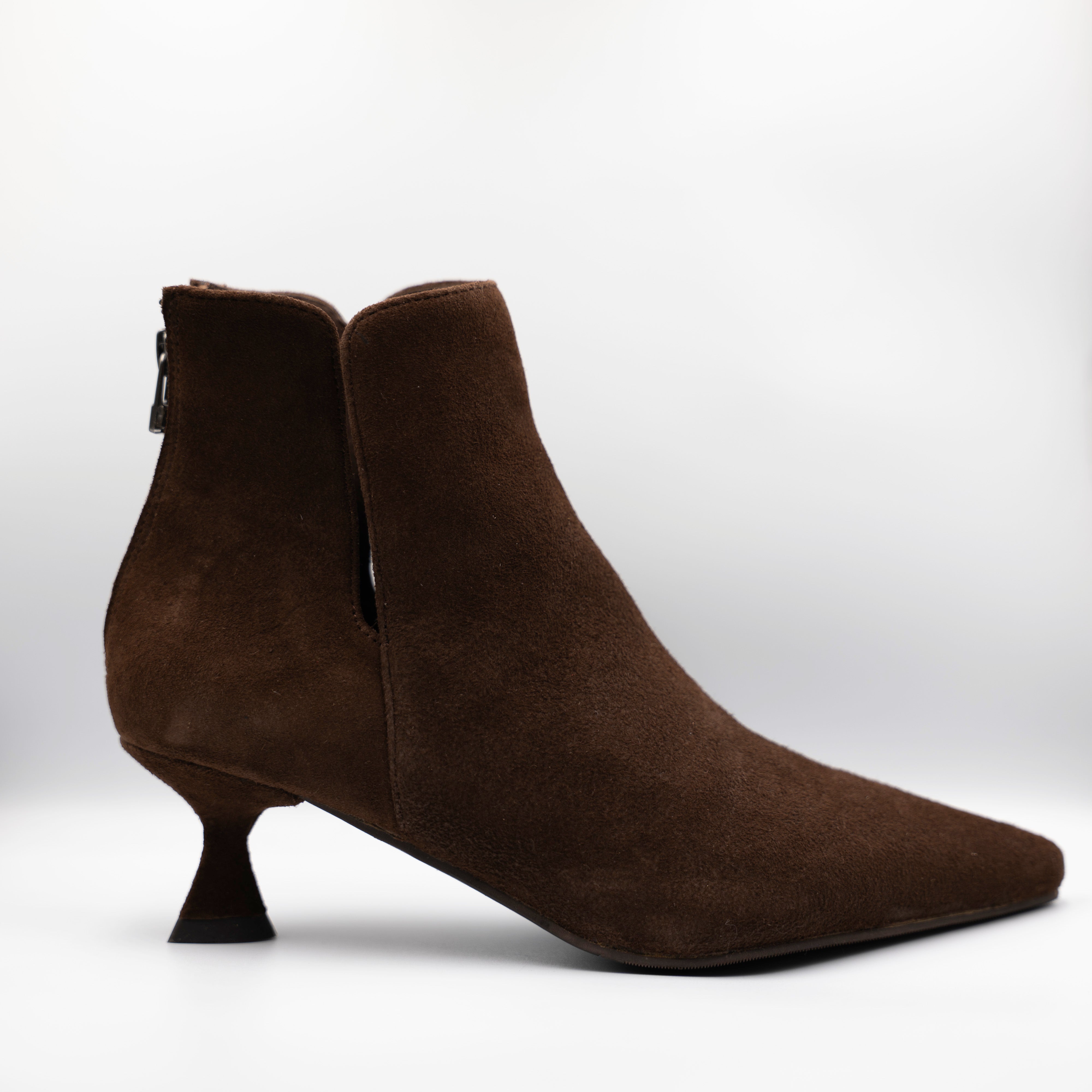 La Vitrina - Tronchetti in camoscio con zip