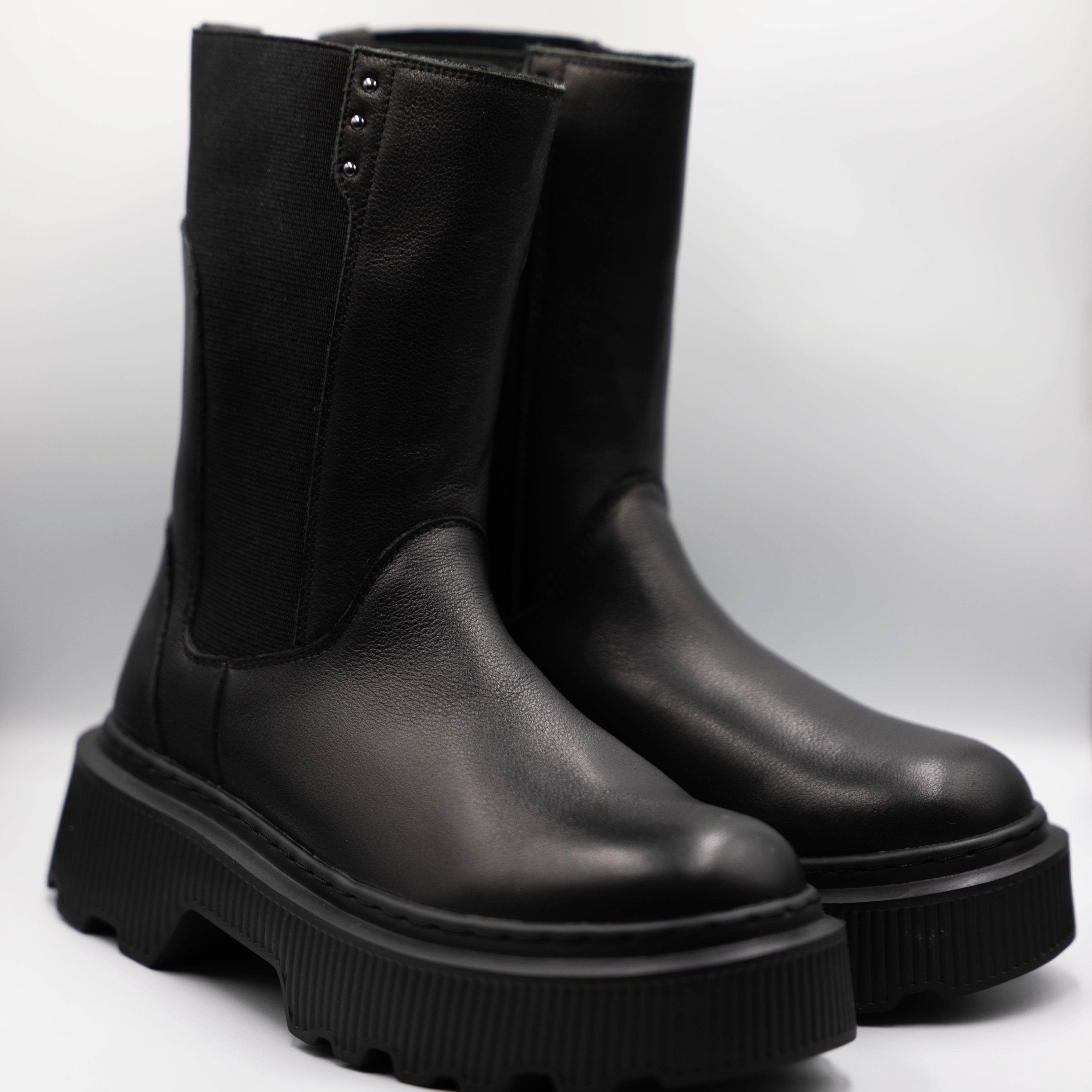 Janet&Janet - Stivaletti in pelle con elastici