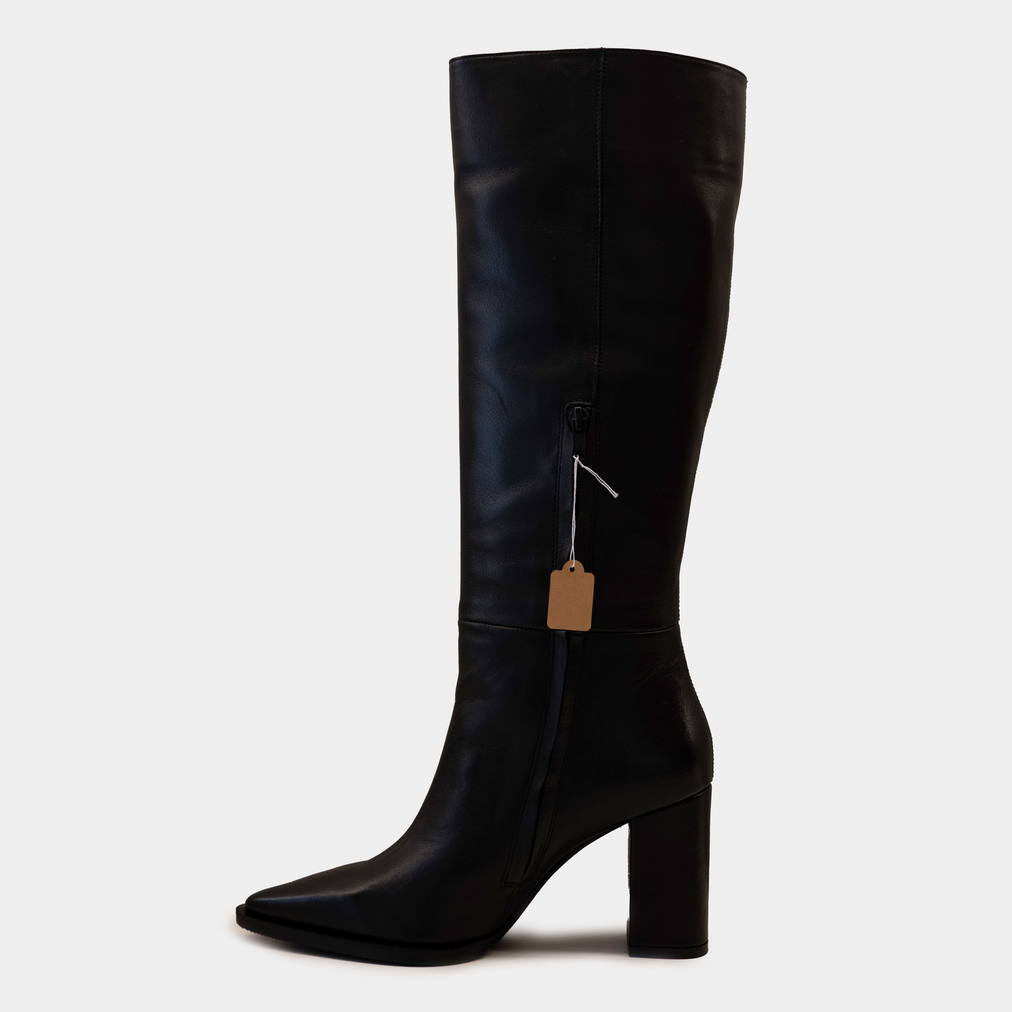 Albano - Stivali in pelle con mezza zip