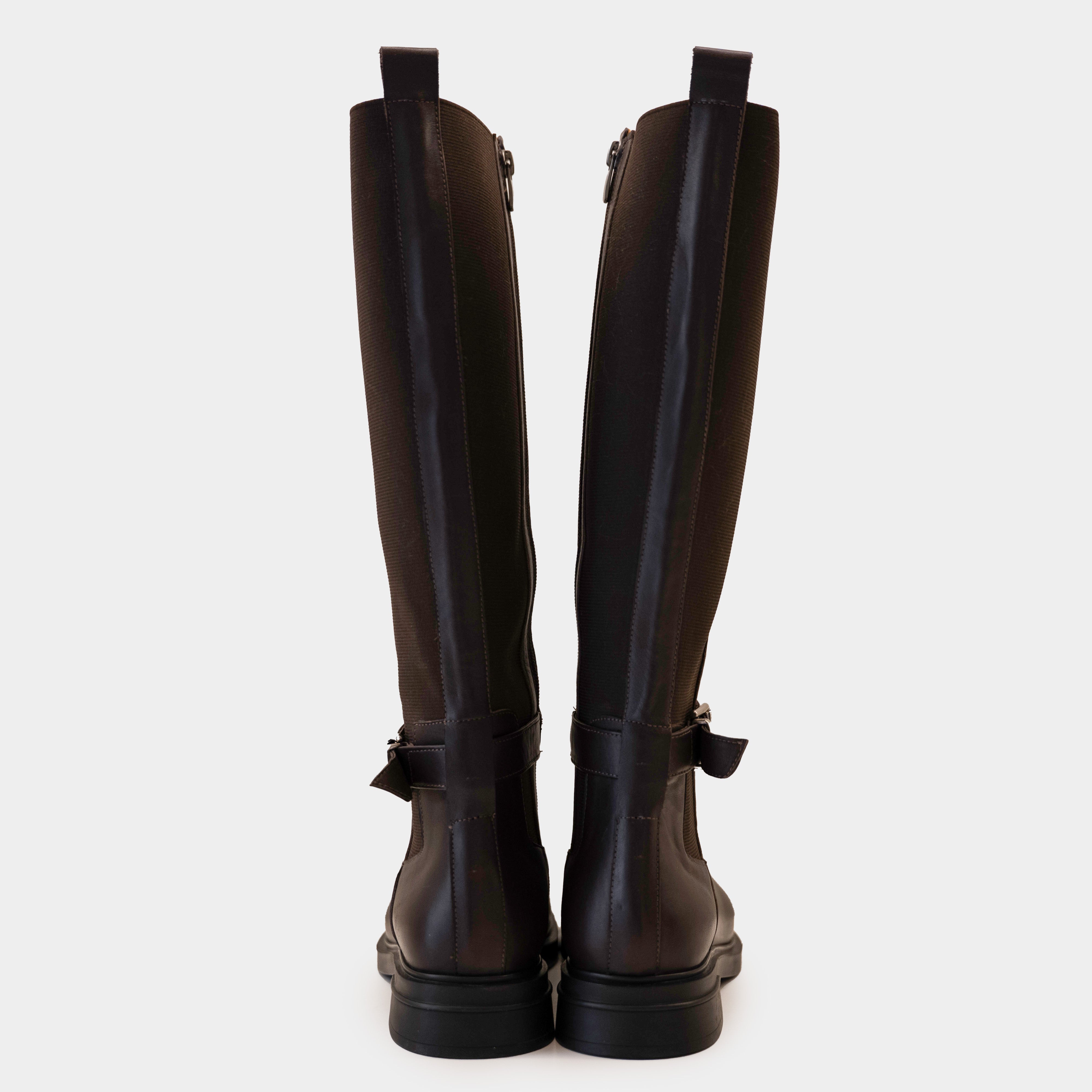 Albano - Stivali in pelle con elastico e zip