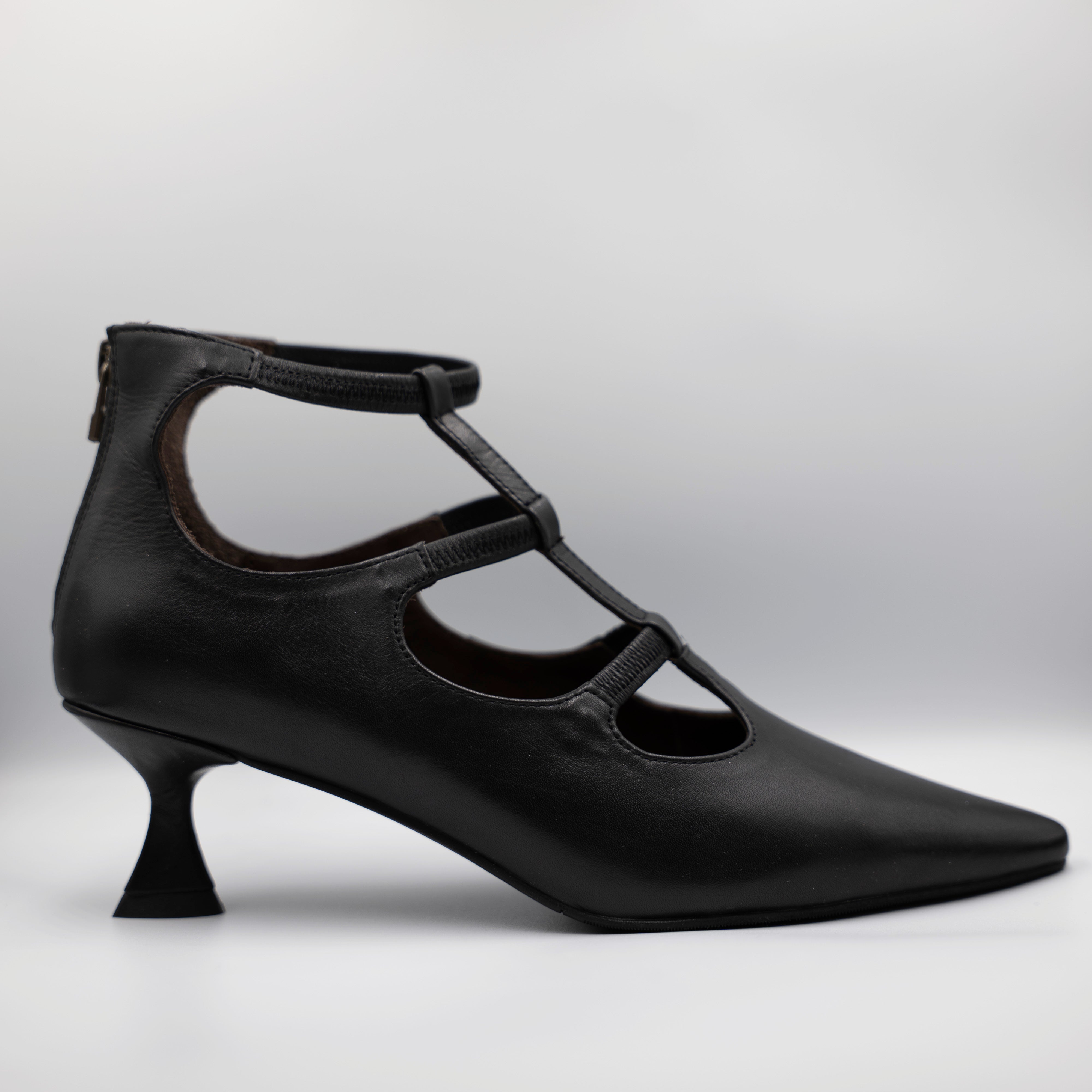 La Vitrina - Décolleté in pelle con zip