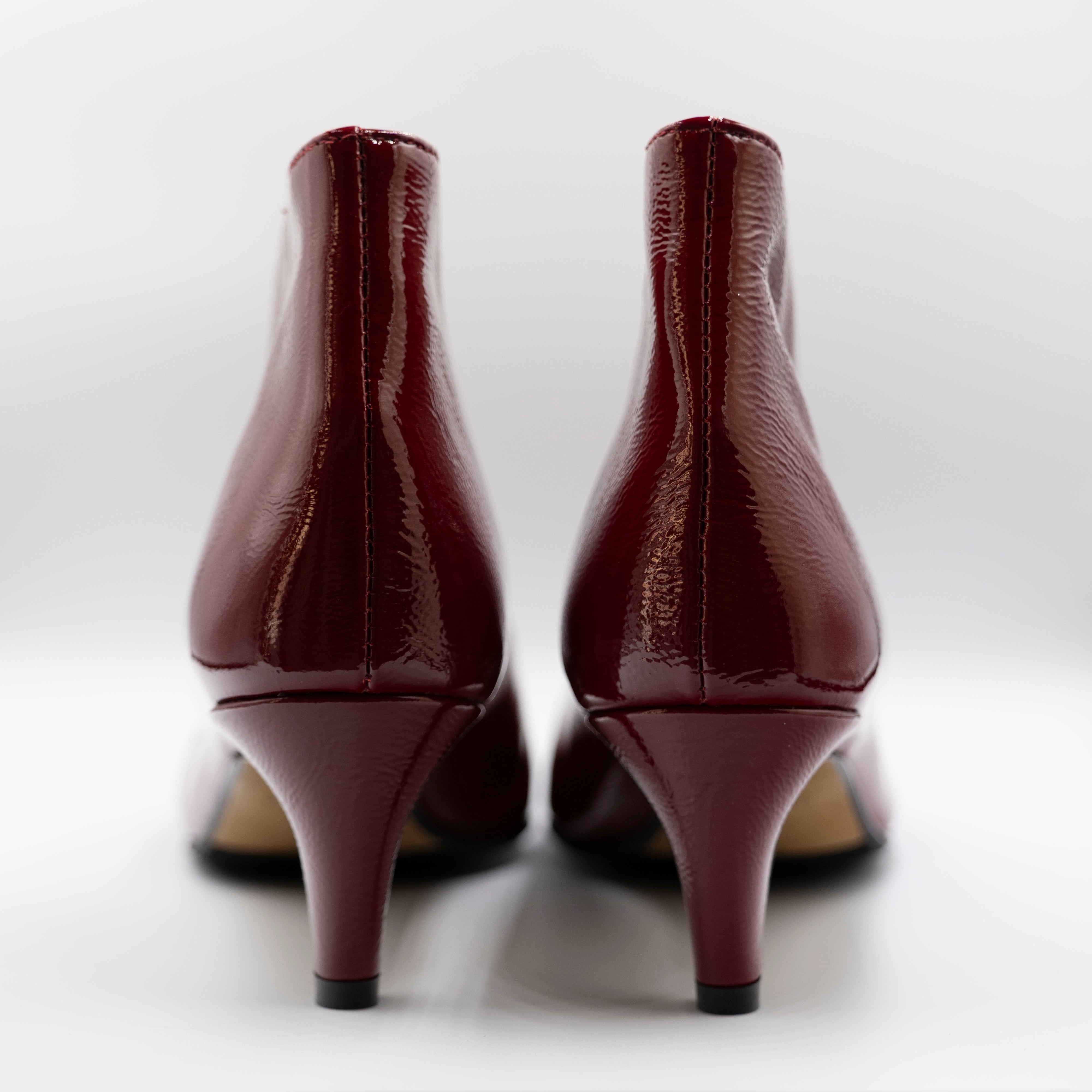 L'arianna - Tronchetti in naplak scollo a punta- Rosso