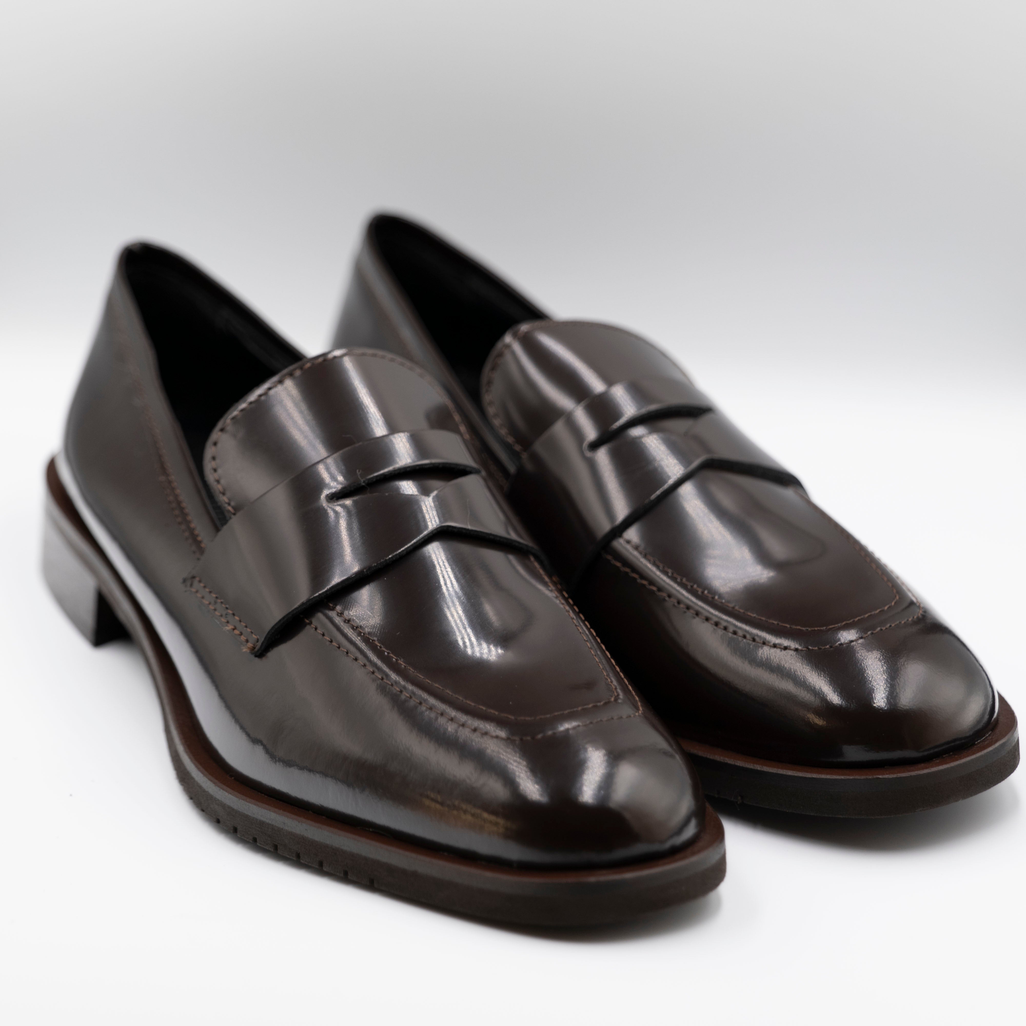 Illuminal - Mocassini in pelle abrasivata - Testa di moro