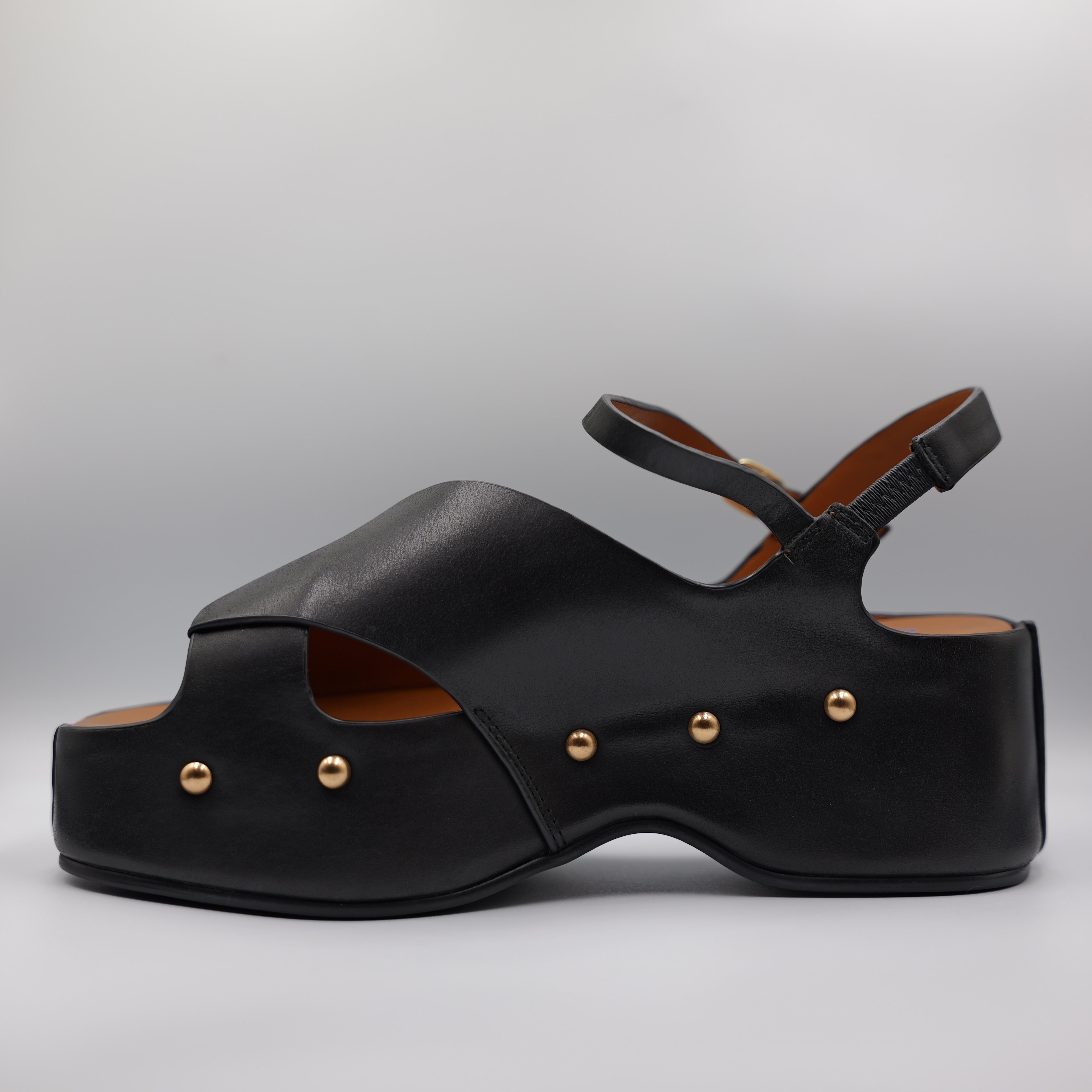 Miss Olivia - Sandalo in pelle con borchie