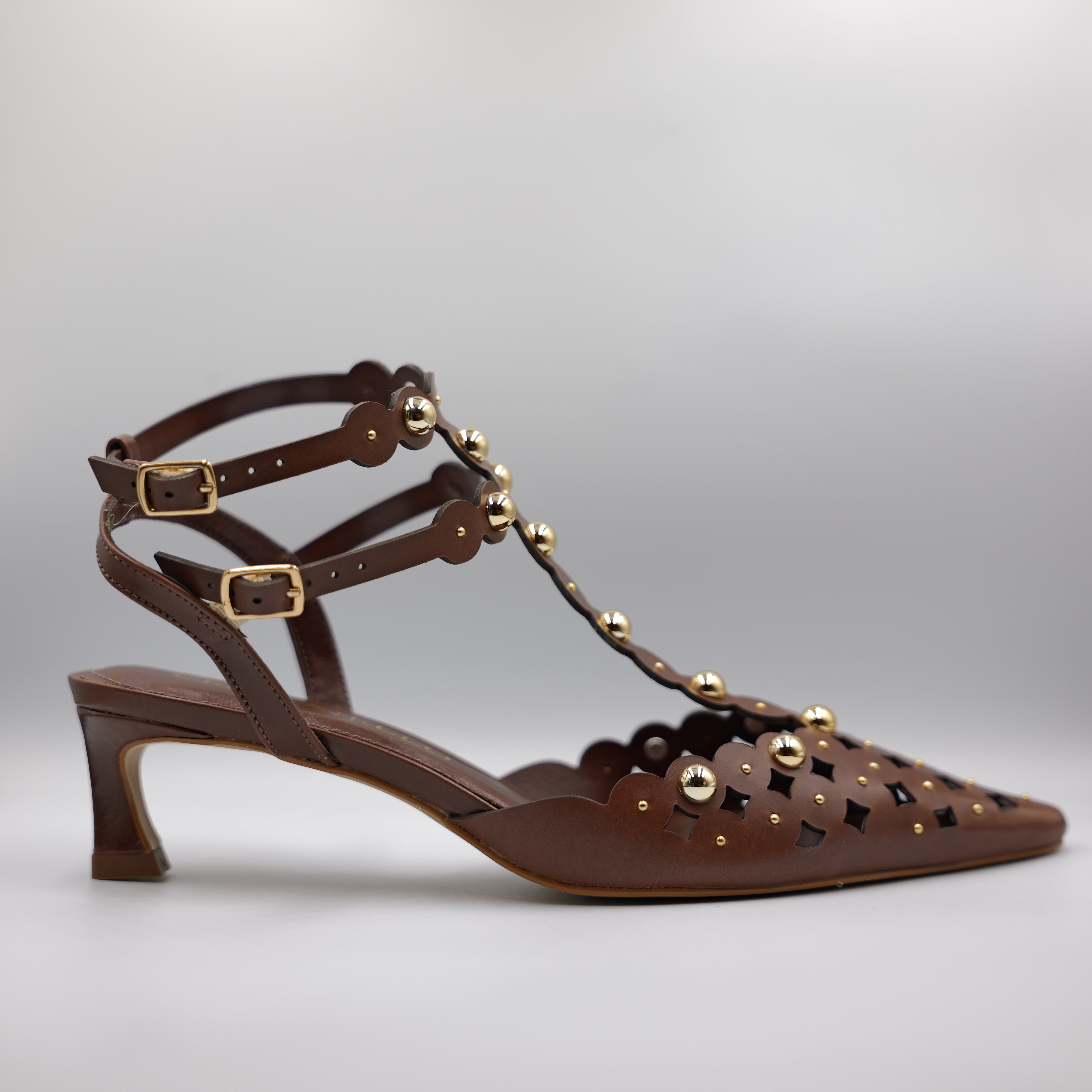 Cecconello - Slingback in pelle con borchie