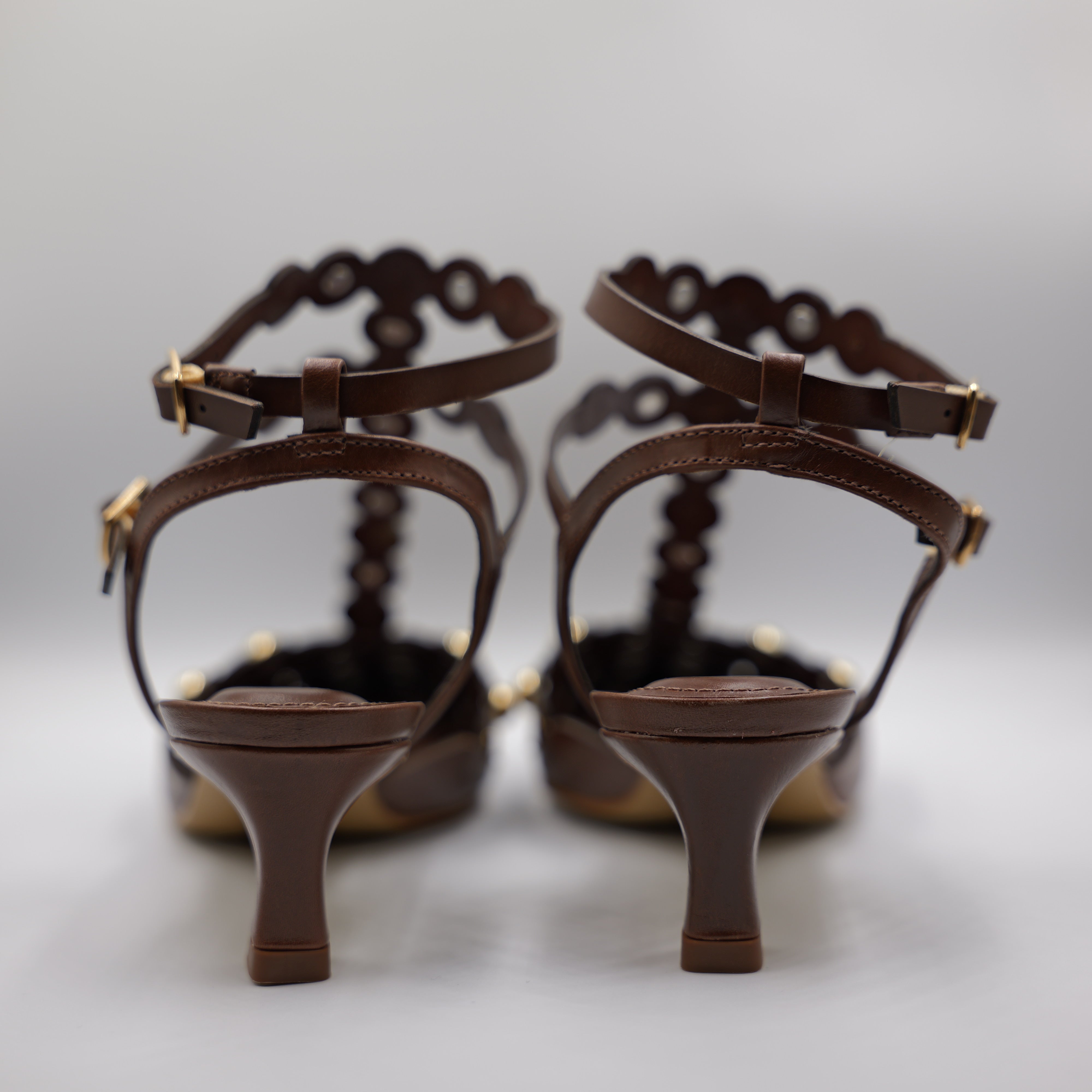 Cecconello - Slingback in pelle con borchie