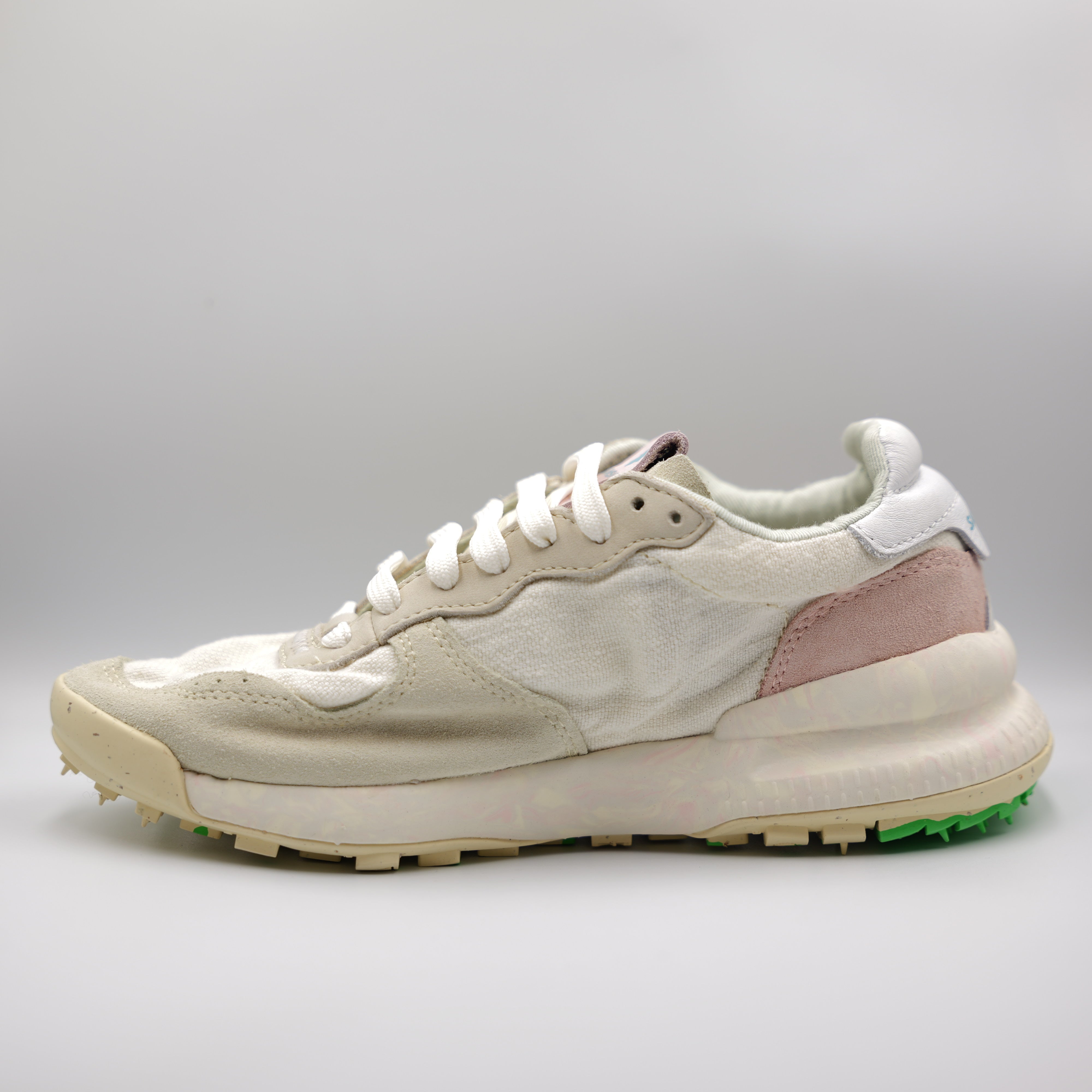 Satorisan - Sneakers in camoscio e tessuto