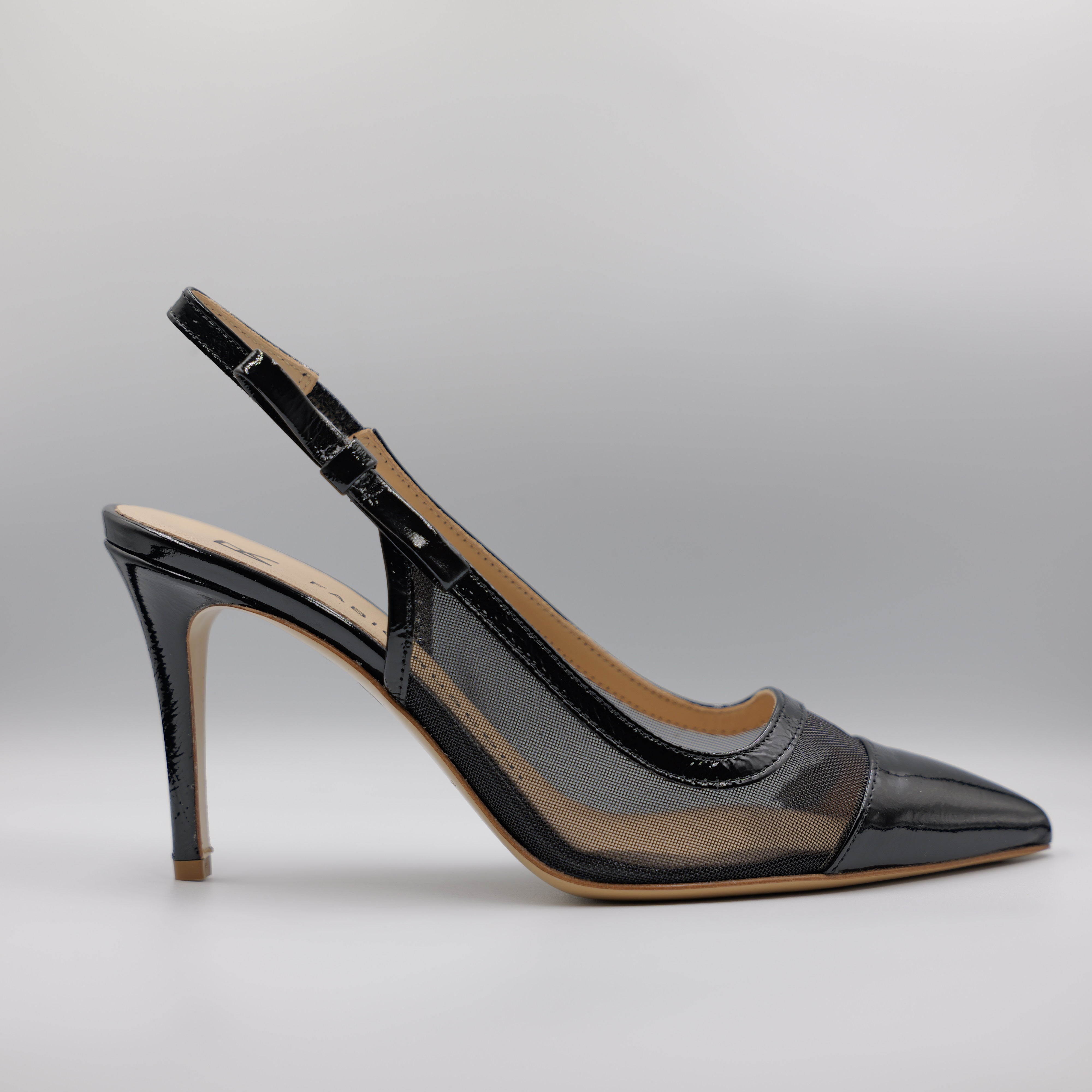 Fabio Rusconi - Slingback in vernice e reta con elastico