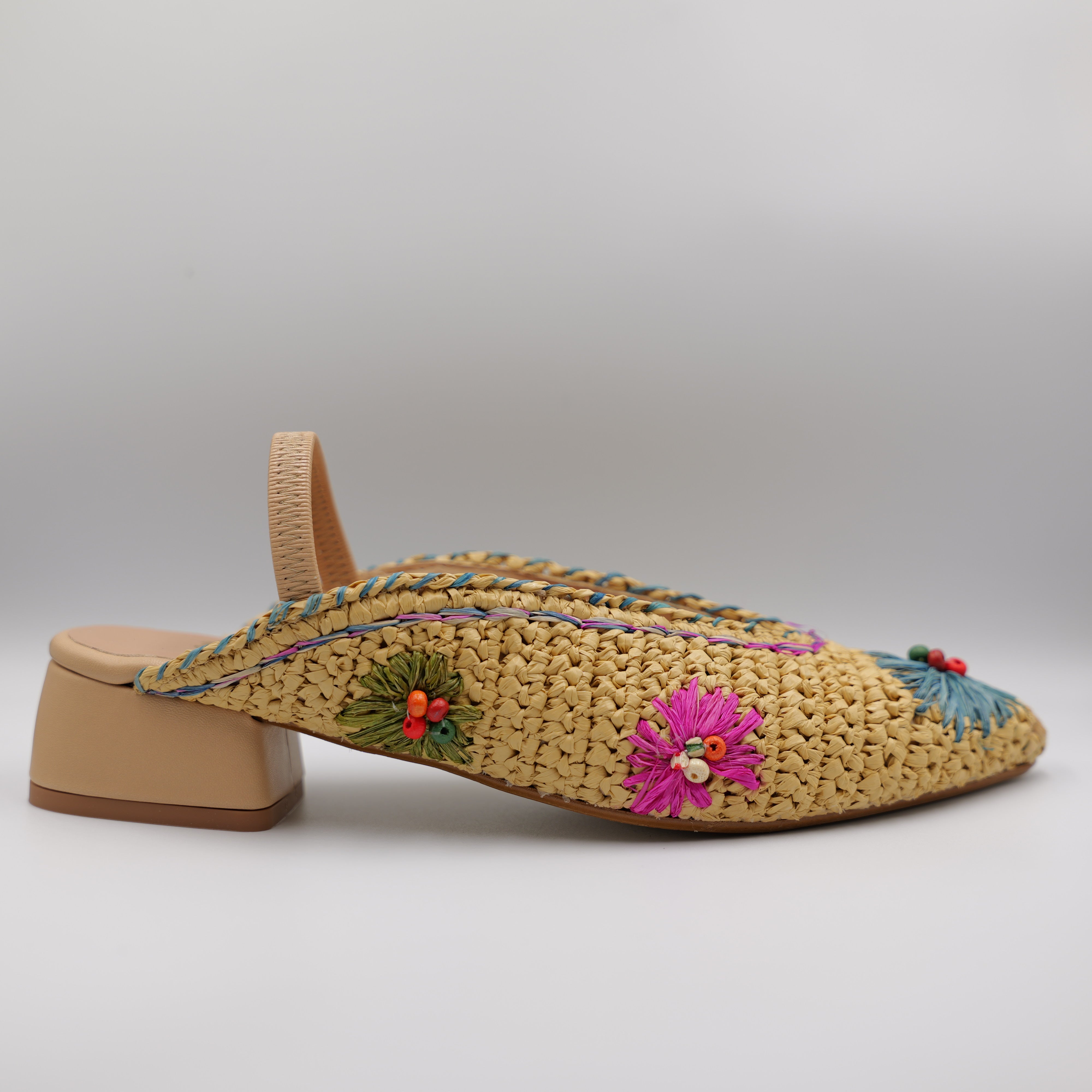 Ora - Slingback in rafia con elastico