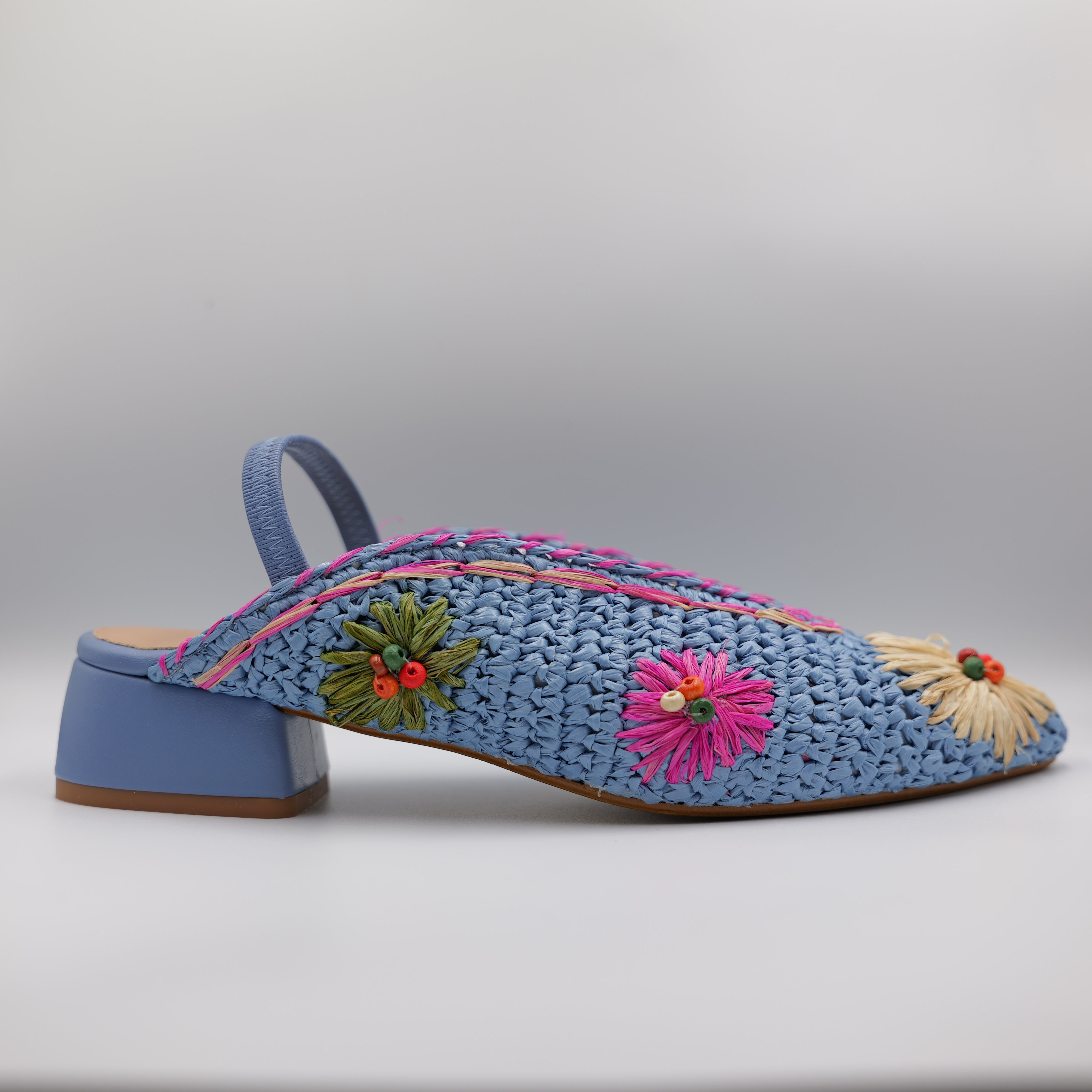 Ora - Slingback in rafia con elastico