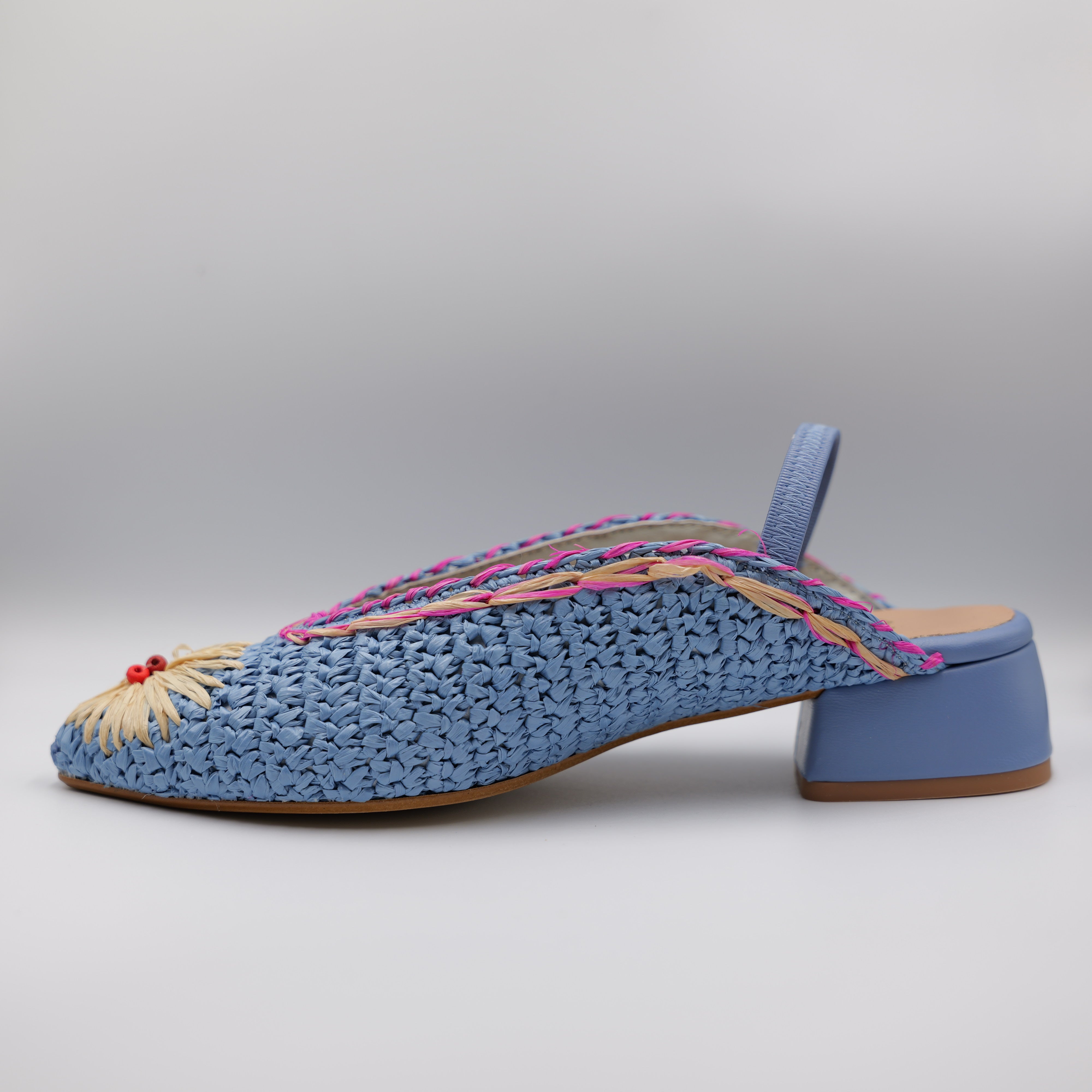 Ora - Slingback in rafia con elastico