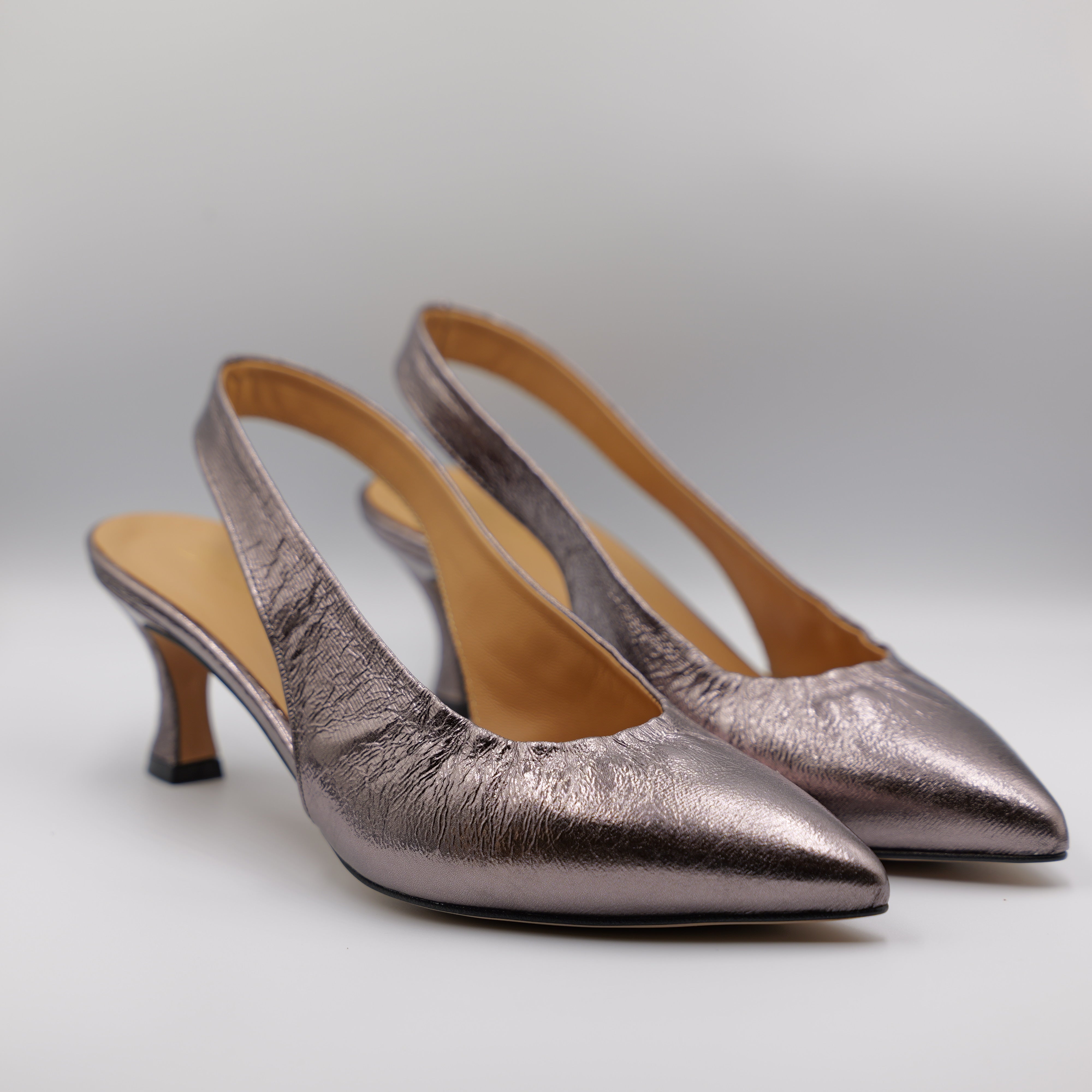 Brera - Slingback in pelle laminata