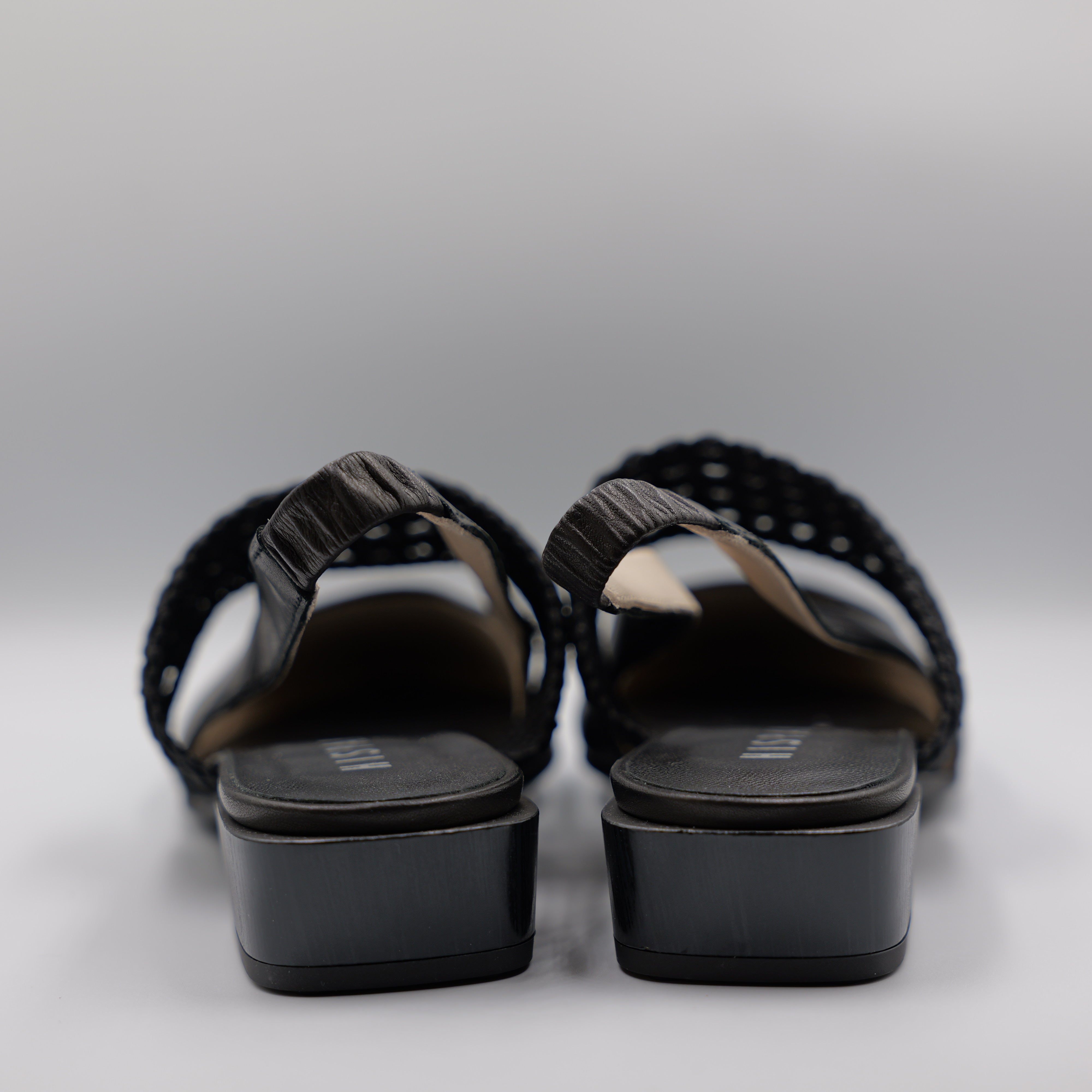 Hispanitas - Slingback pelle e rafia con elastico