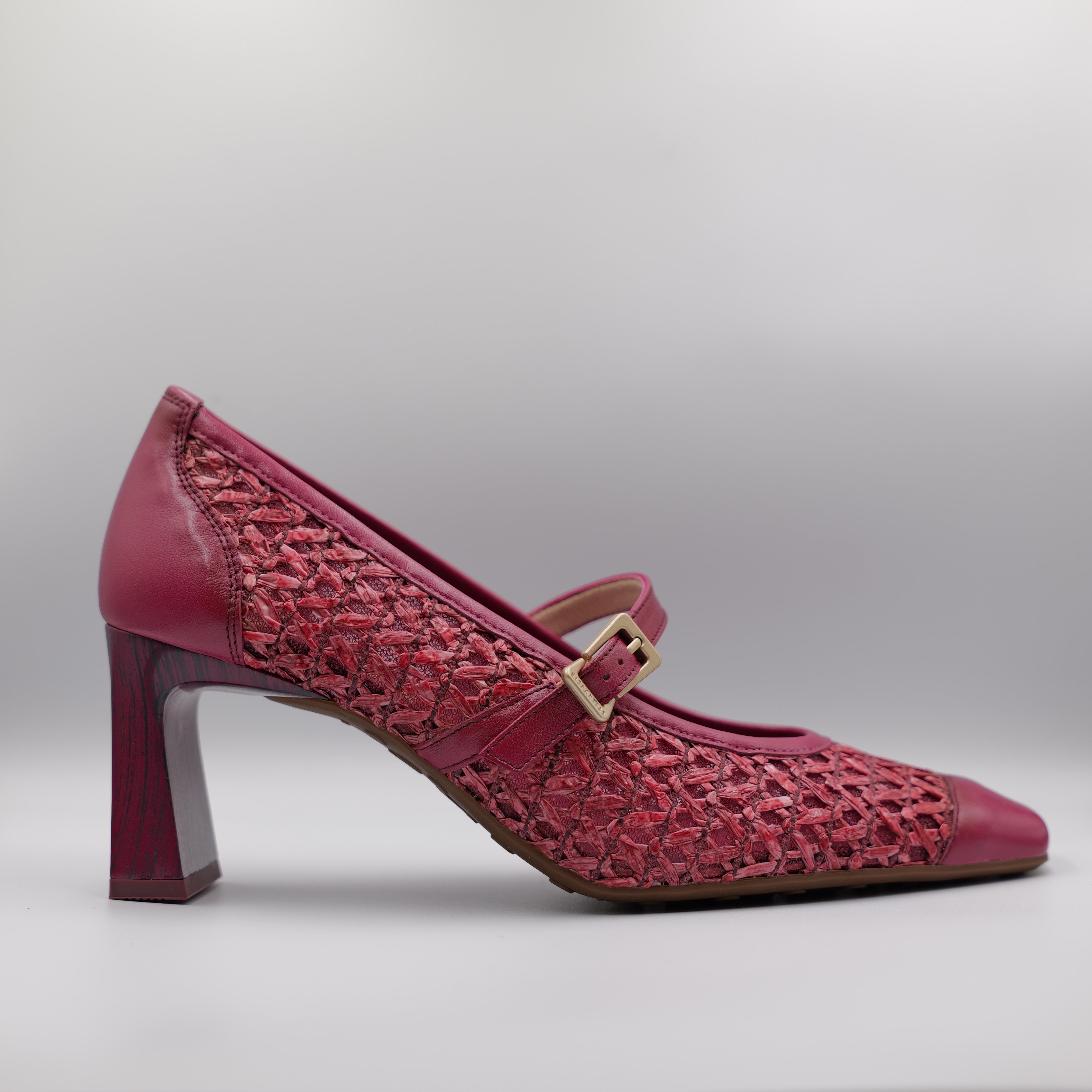 Hispanitas - decollete' pelle e rafia