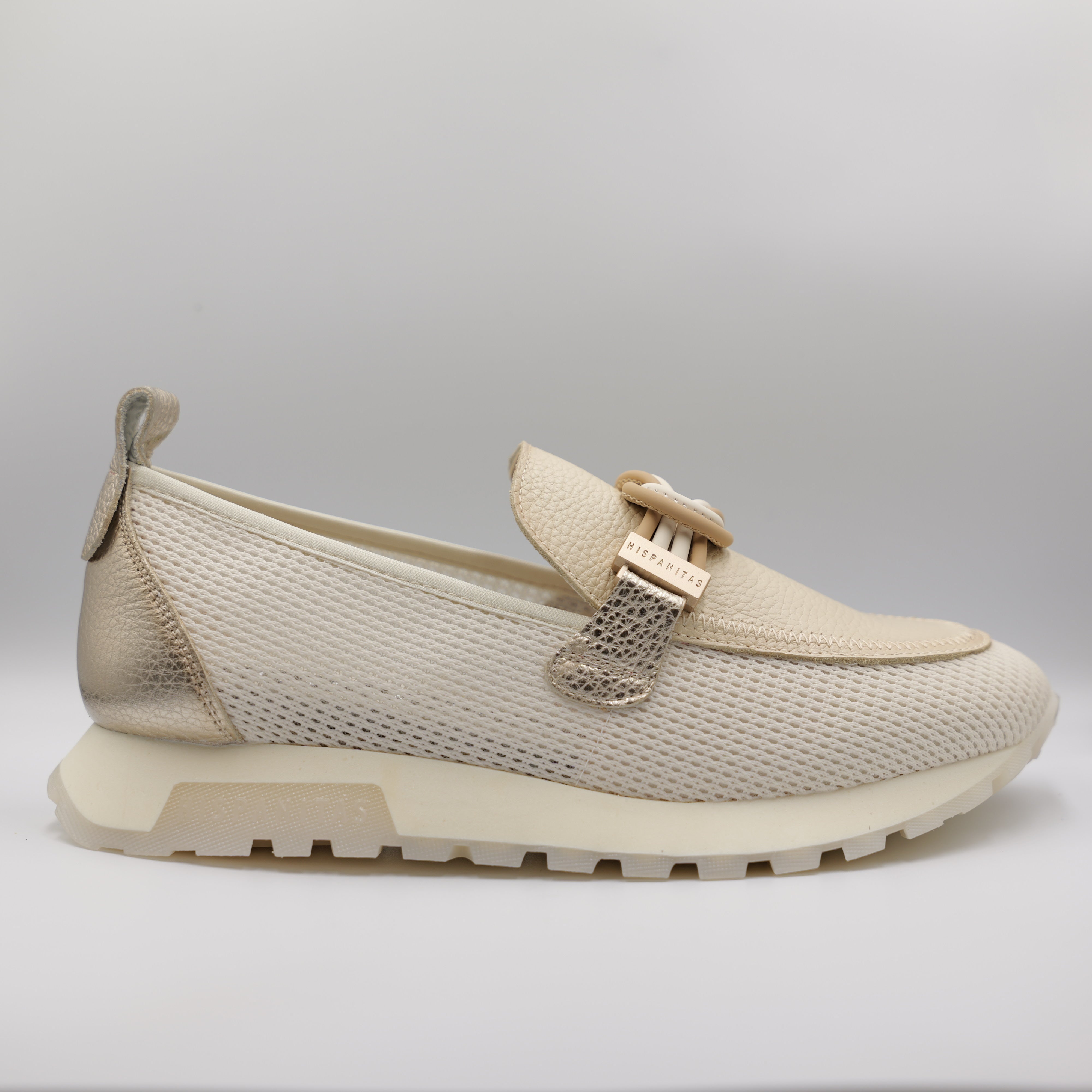 Hispanitas-mocassini pelle e tela