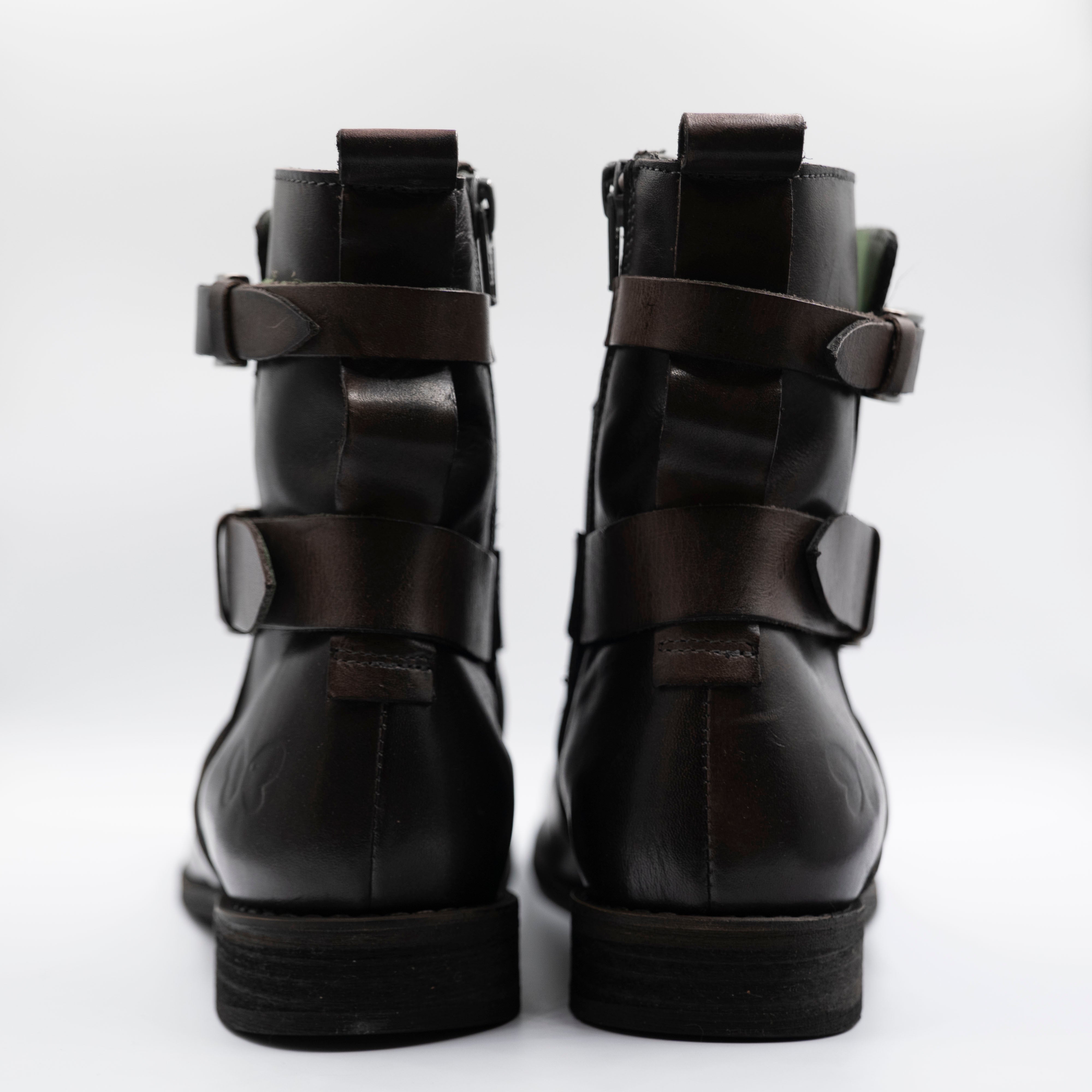 Felmini - Stivaletti in pelle con fibbie