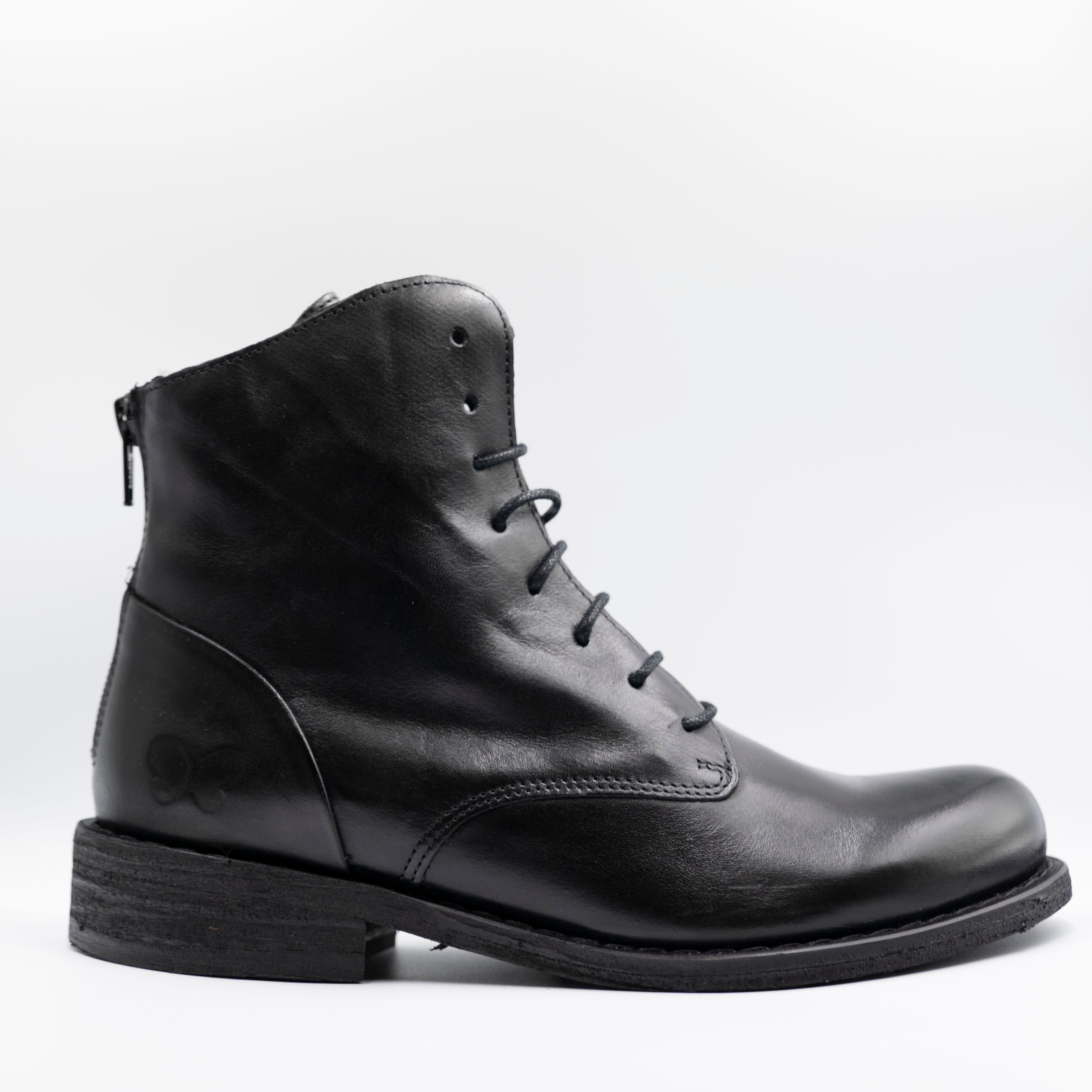 Felmini - Anfibi in pelle con zip