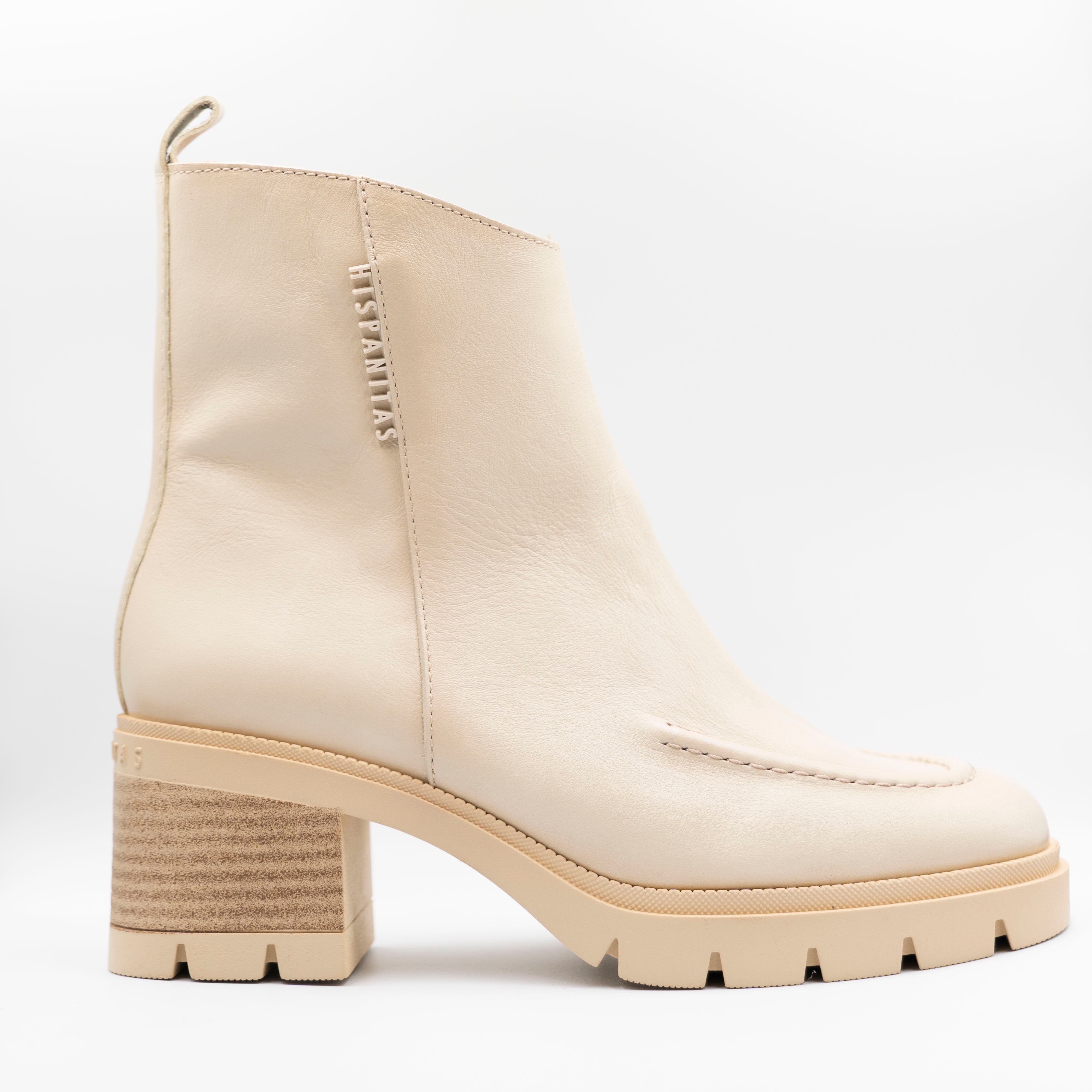 Hispanitas - Tronchetti in pelle martellata con zip