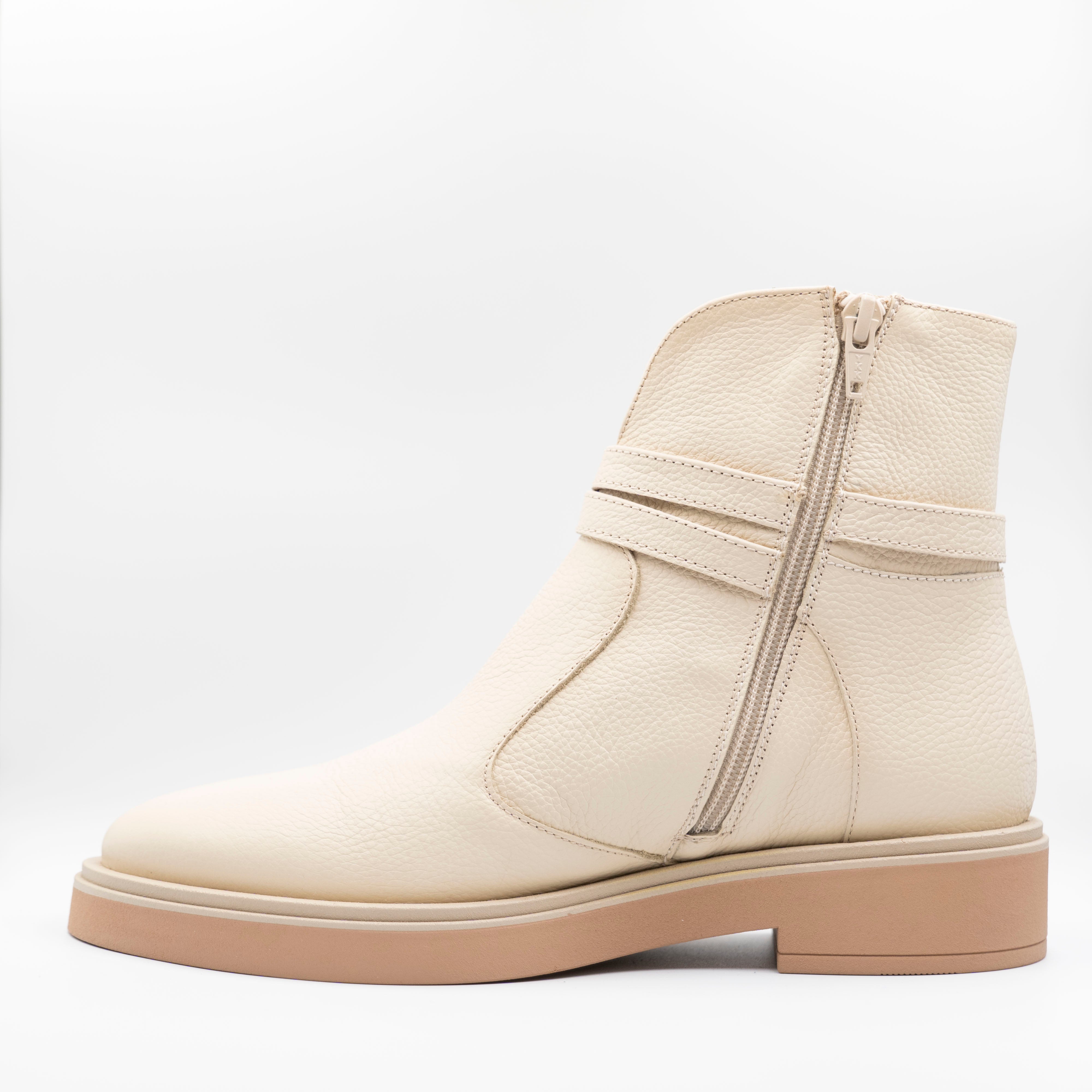 Hispanitas - Stivaletti in pelle martellata con zip