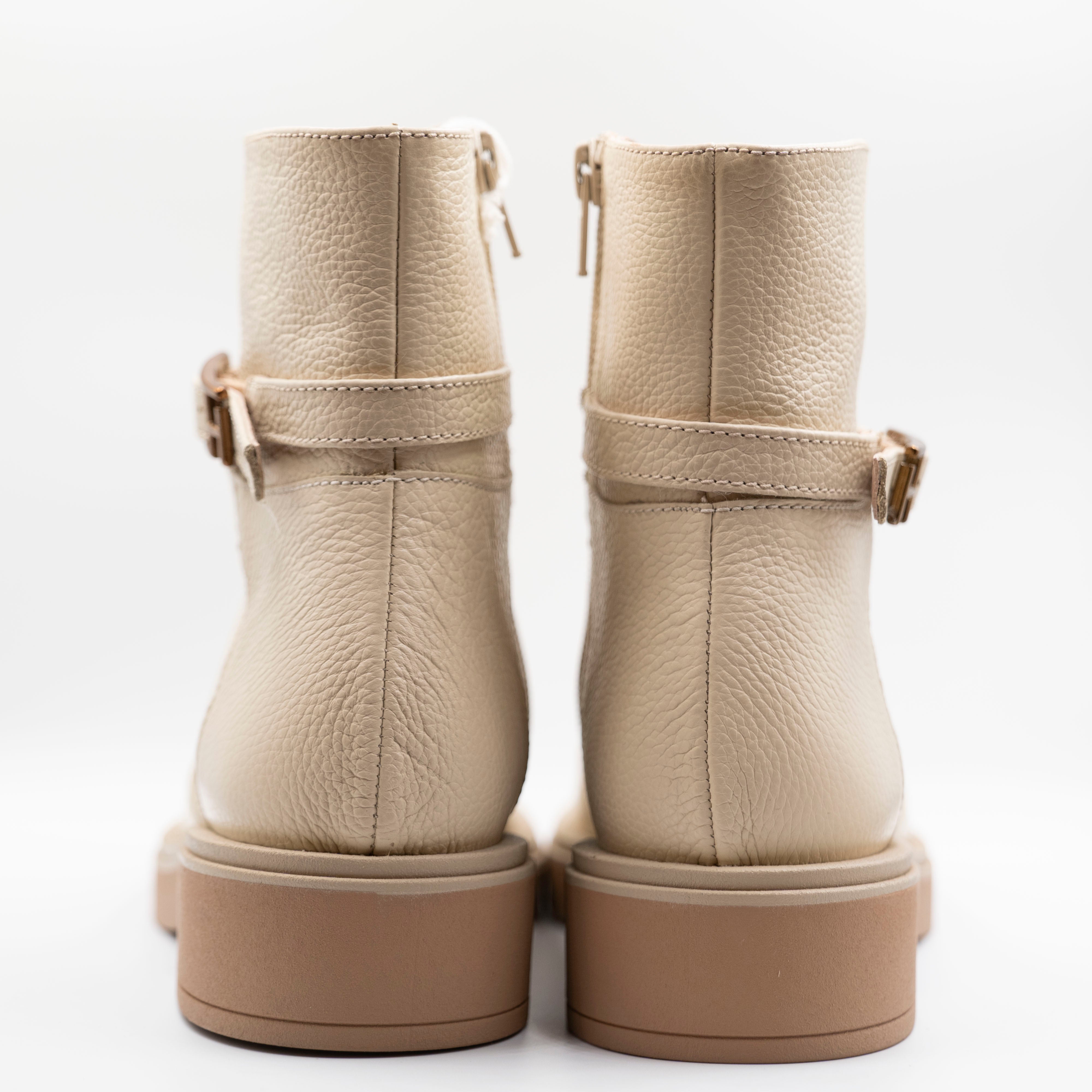 Hispanitas - Stivaletti in pelle martellata con zip