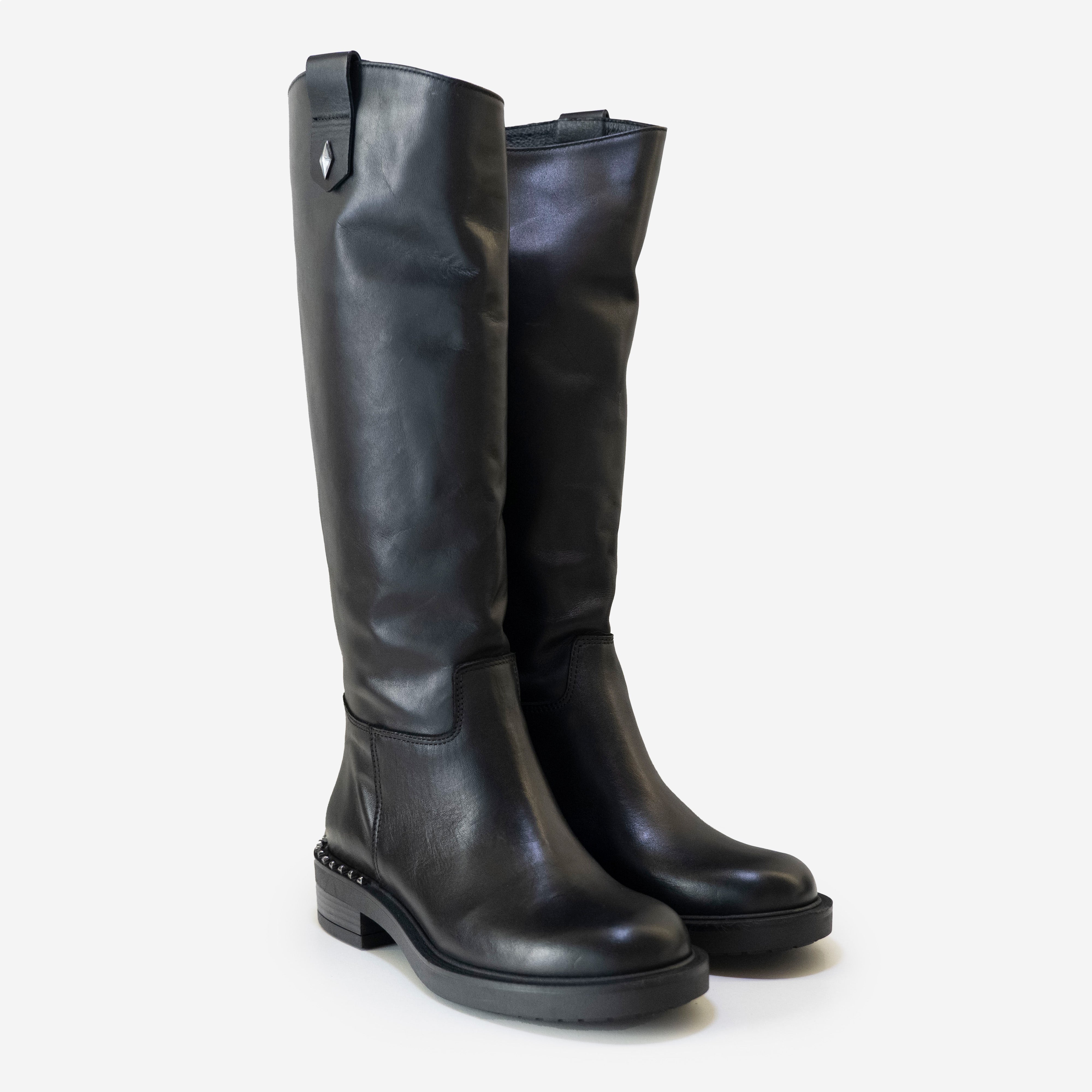 Metisse - Stivali in pelle con borchie