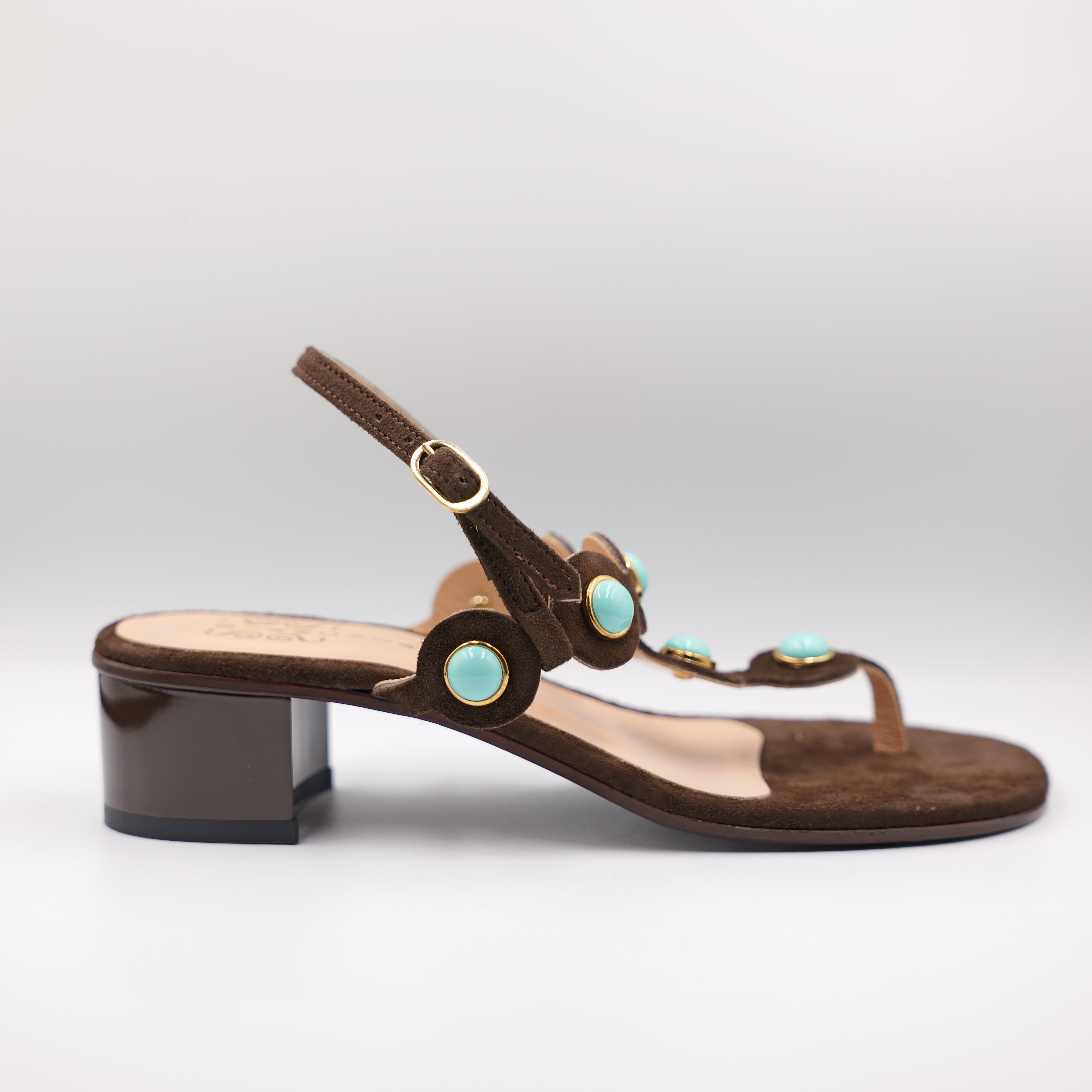 Sianoviaroma - Infradito con cinturino e pietre