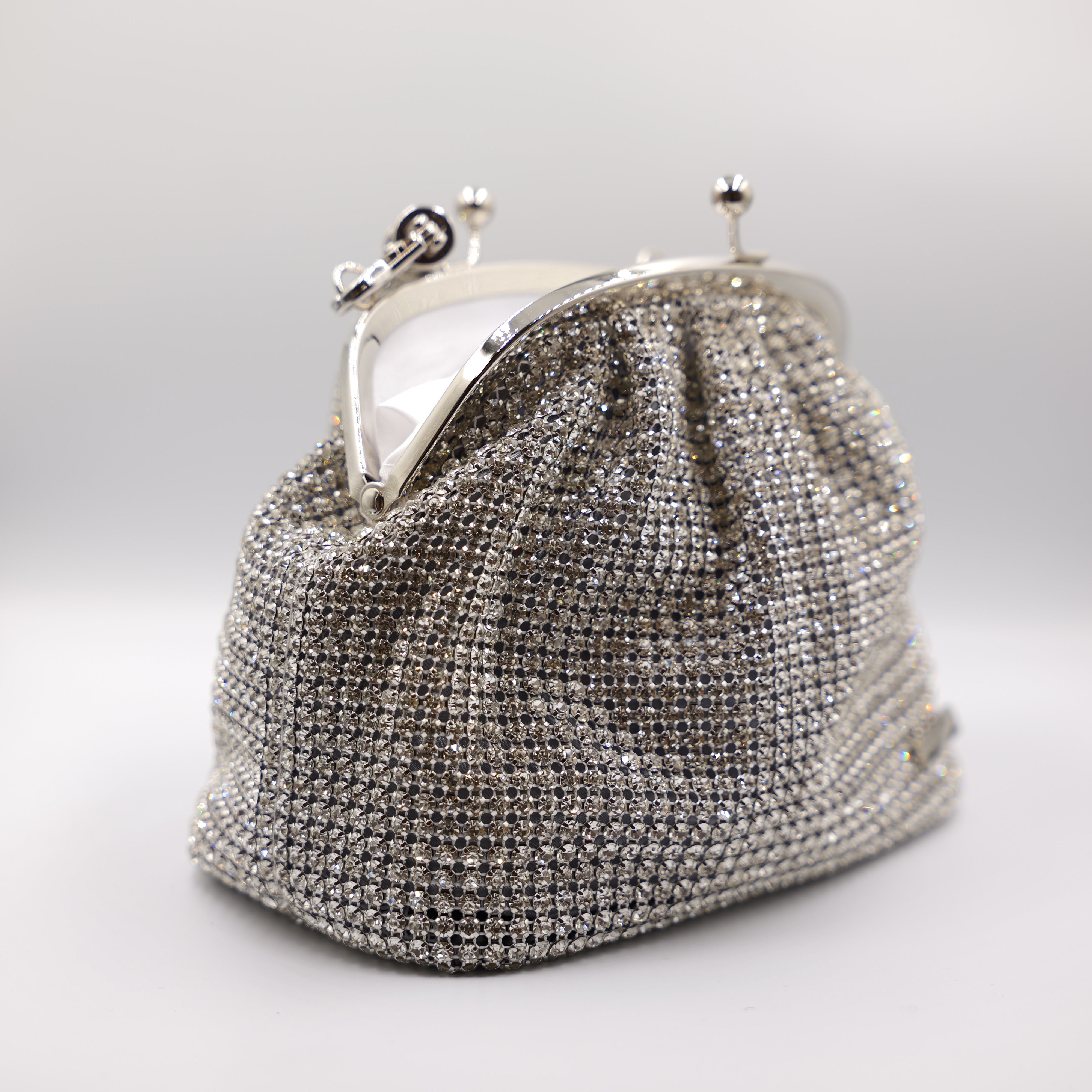 Albano - Pochette con strass e manico