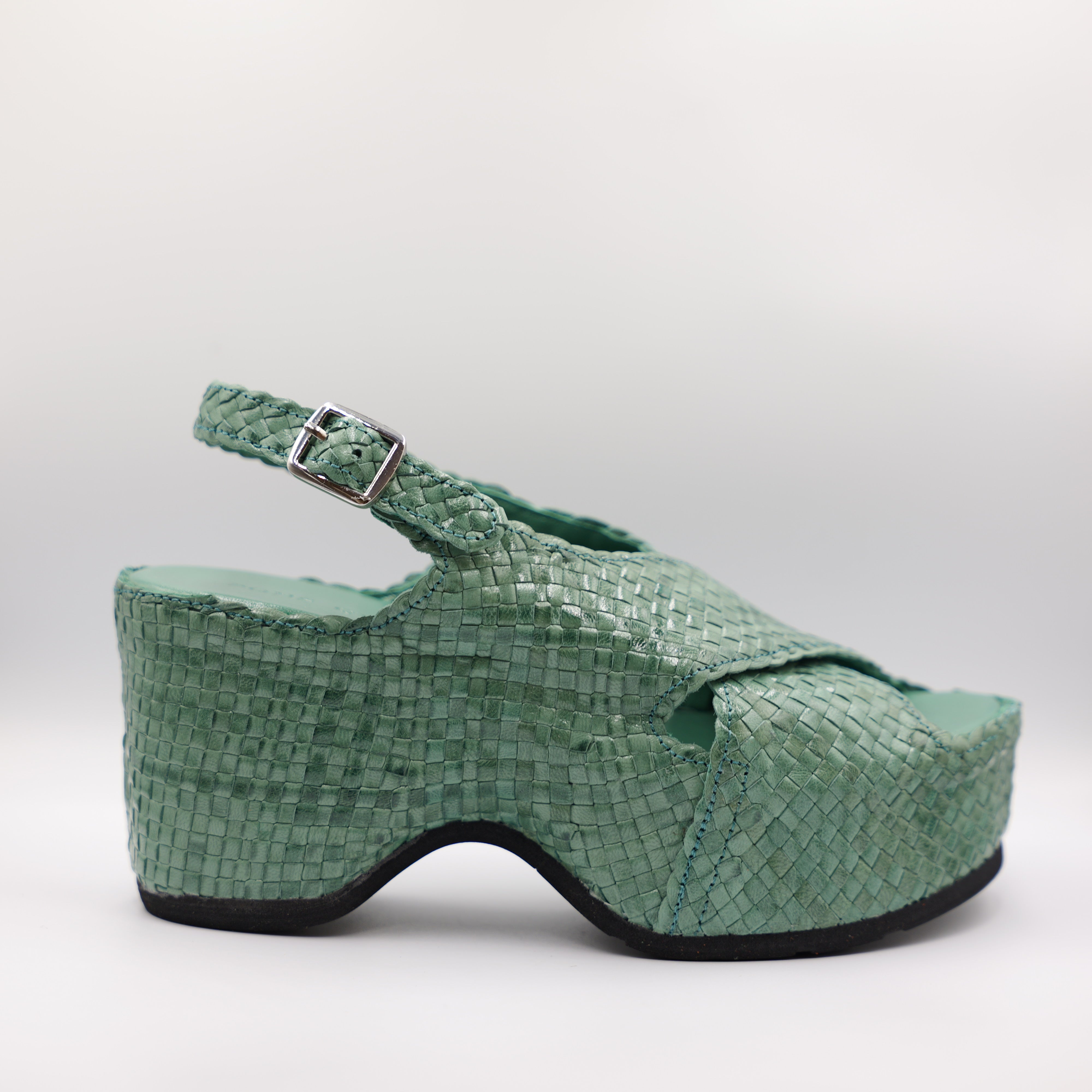 Pons Quintana - Sandalo in pelle intrecciata