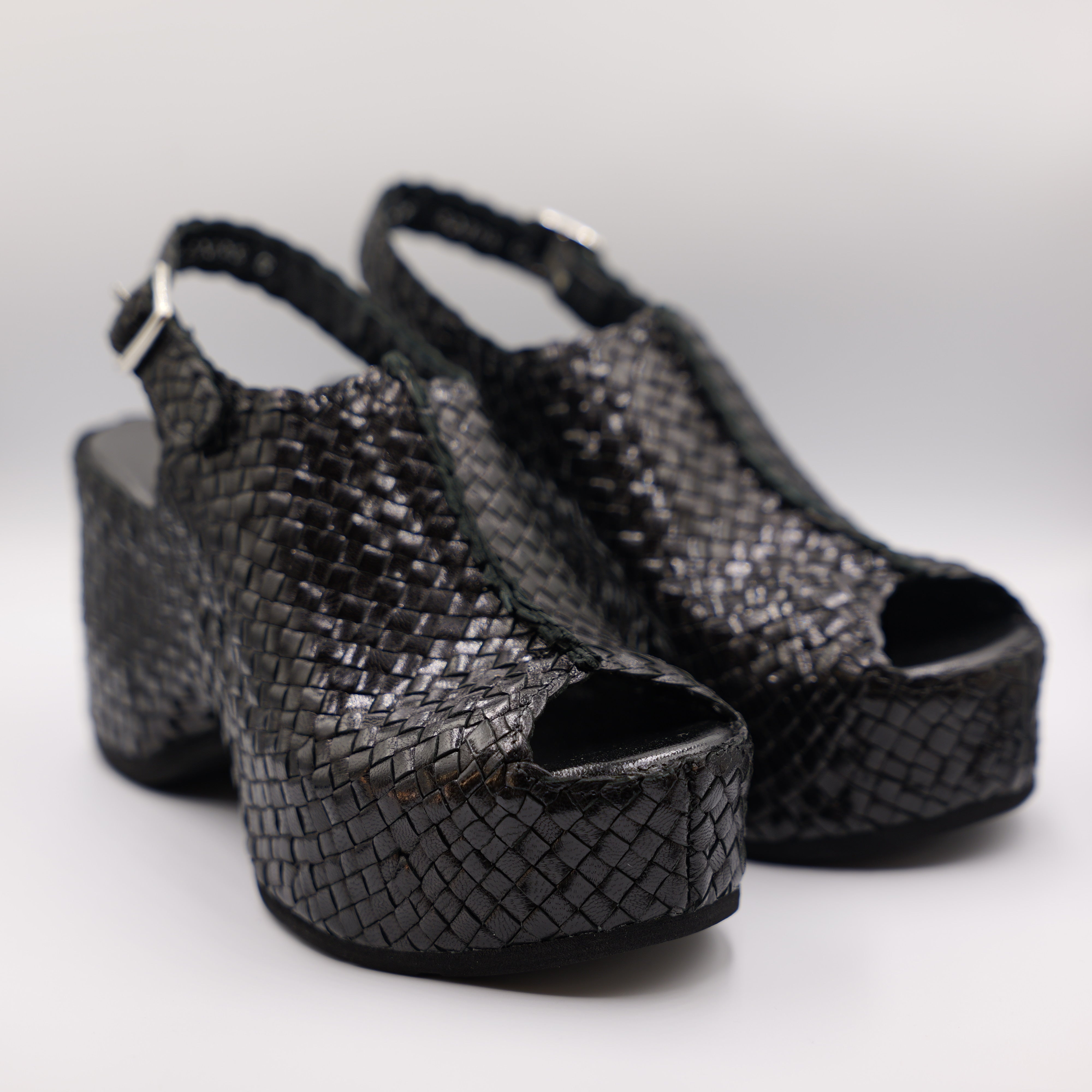 Pons Quintana - Sandalo in pelle intrecciata