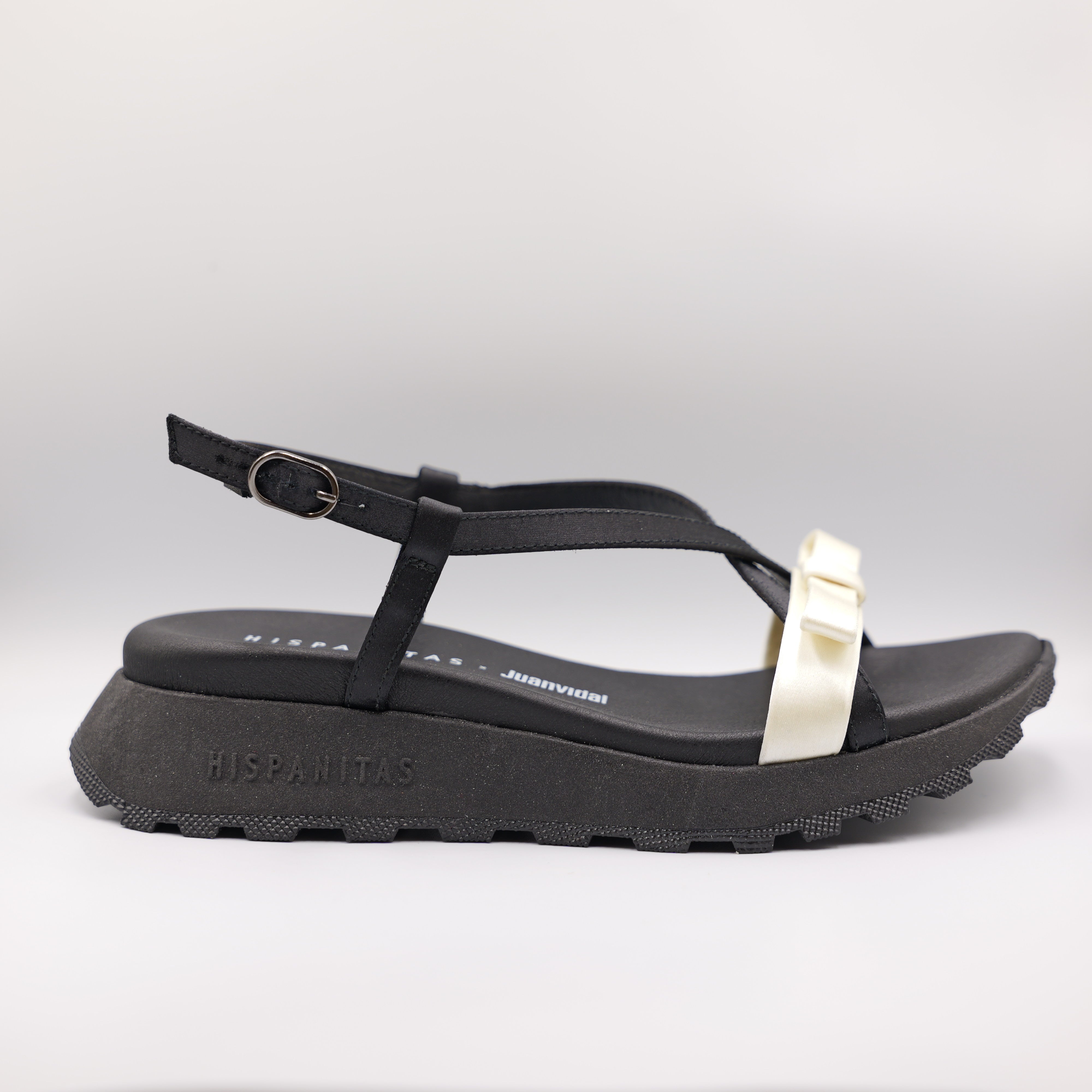 Hispanitas - Sandalo in raso con fiocco