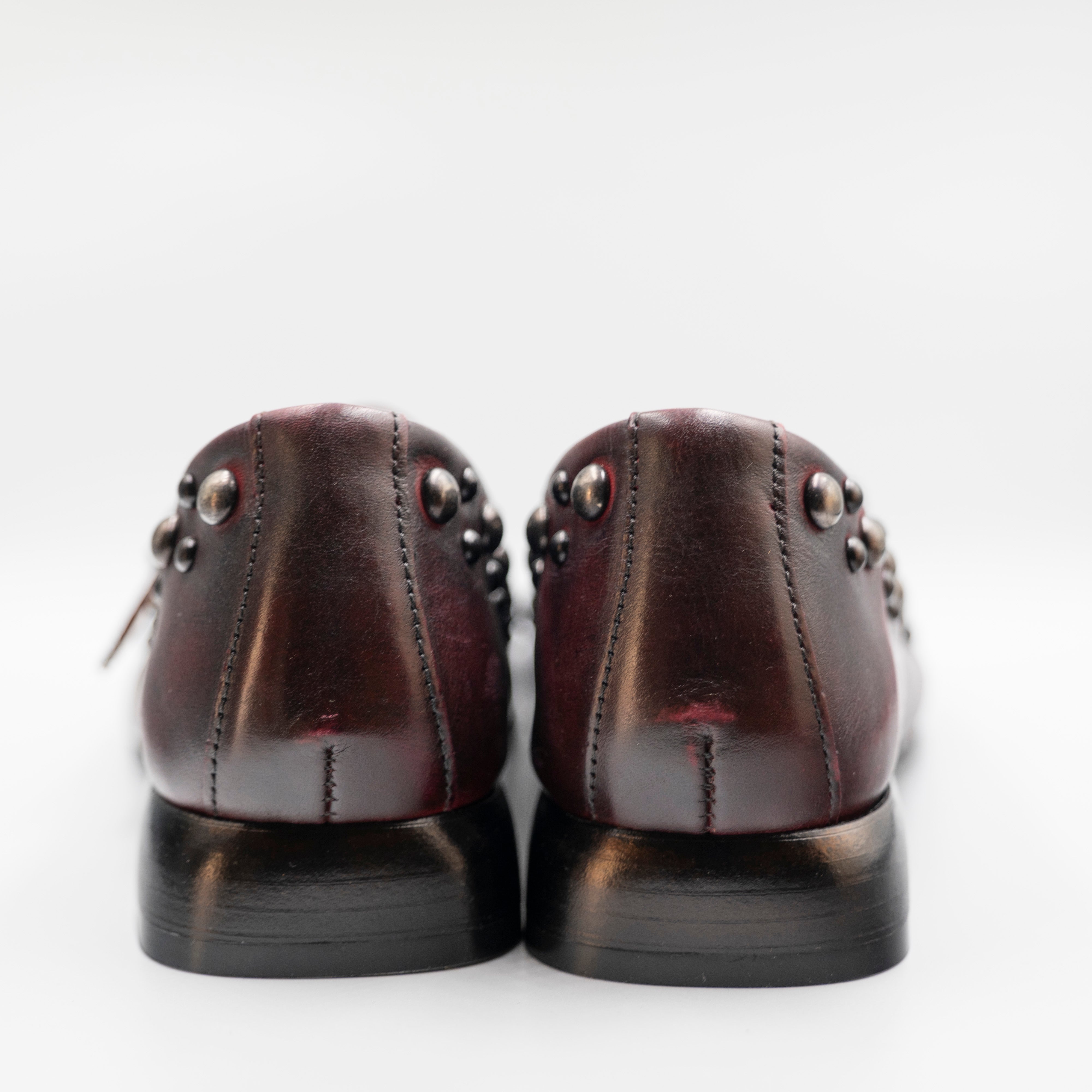 Mjus - Ballerine in pelle con borchie