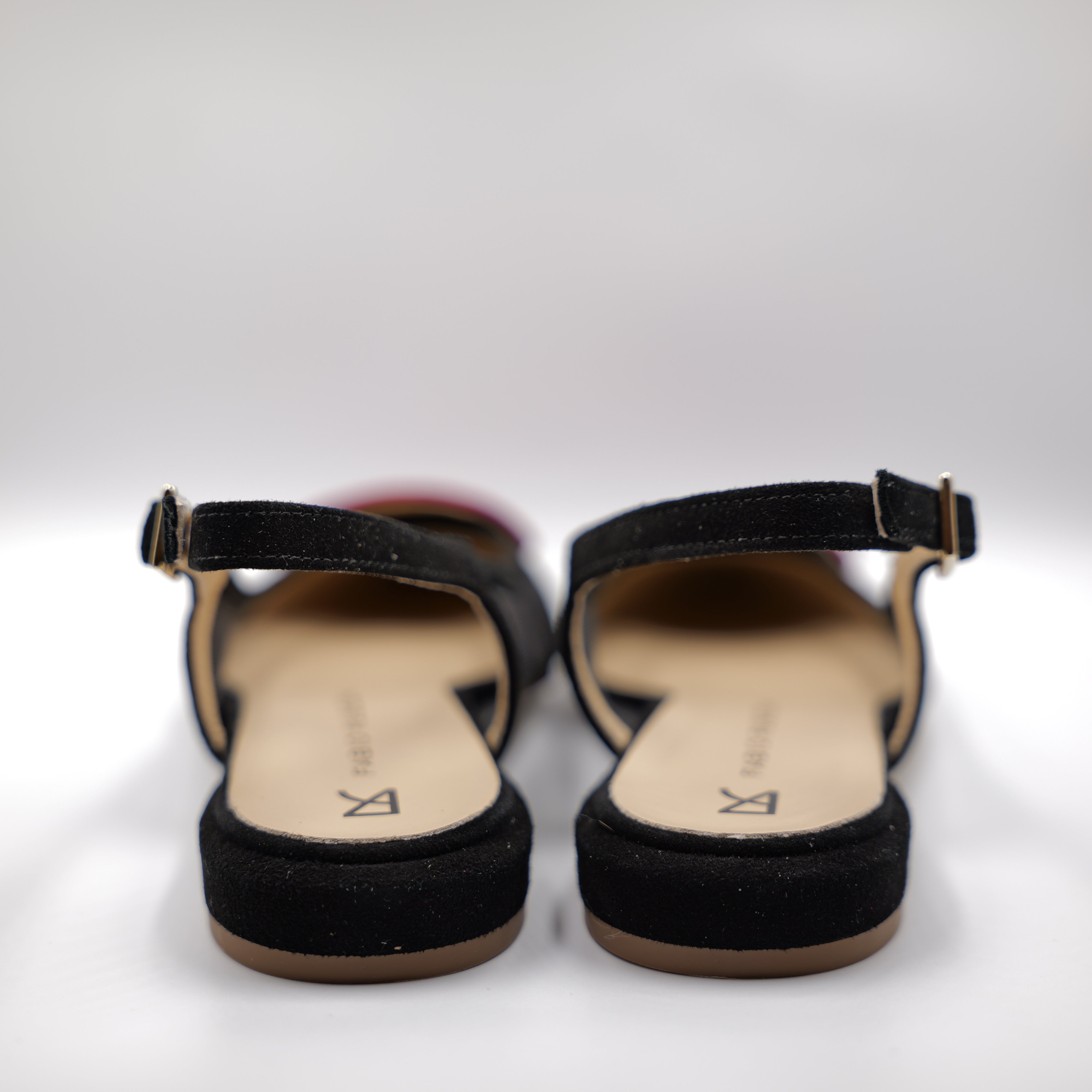Fabio Rusconi - Slingback nera in camoscio e rete