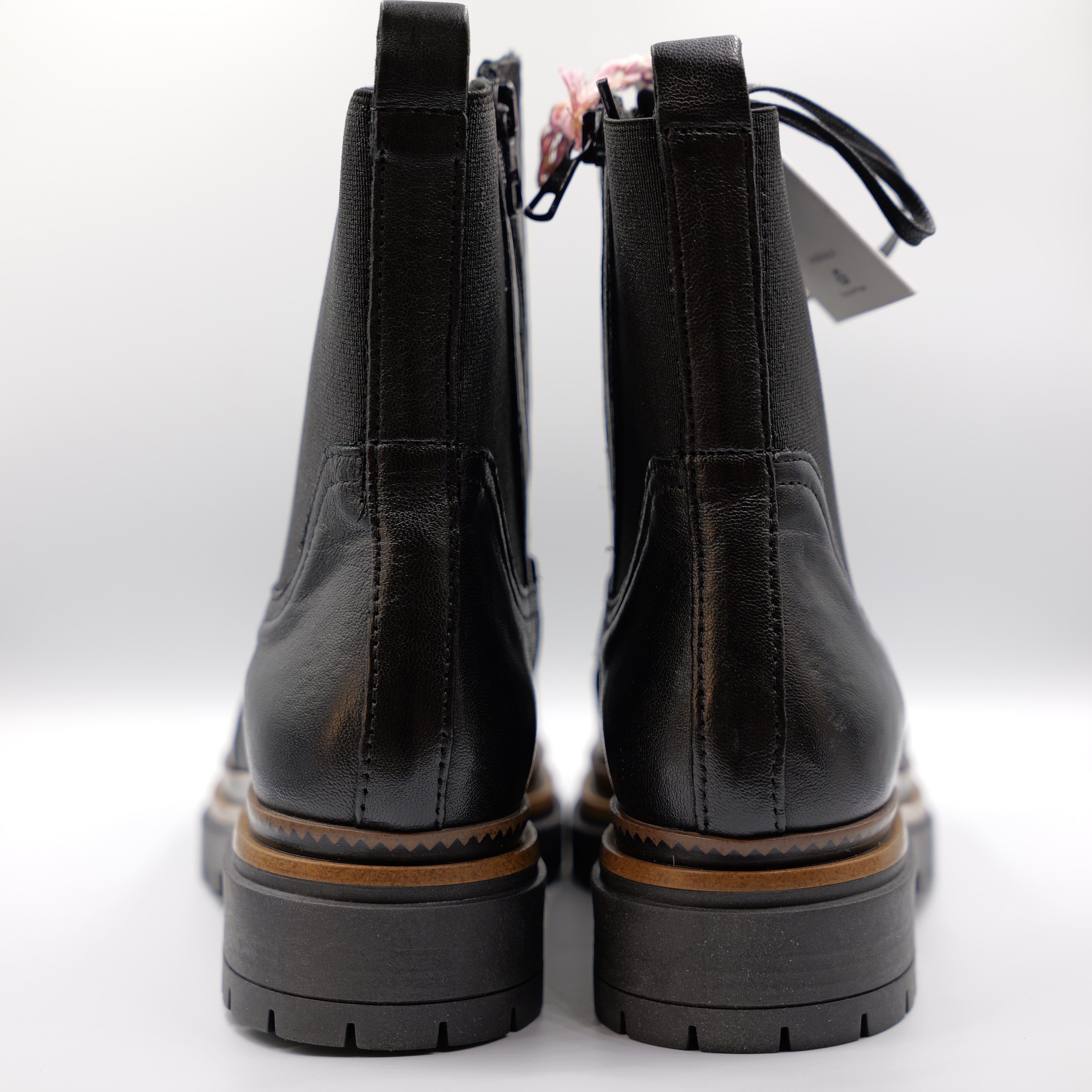 Mjus - Anfibi in pelle con zip