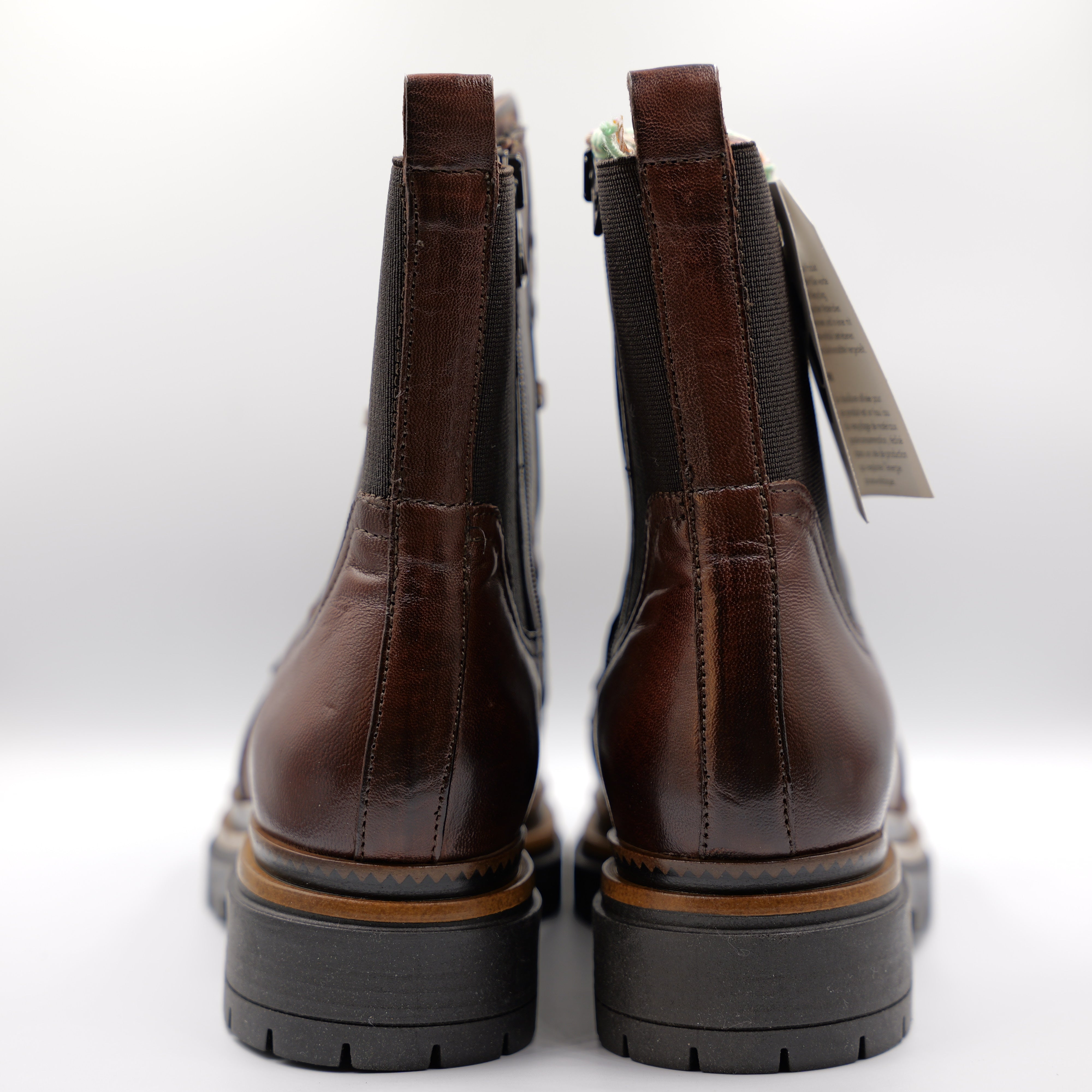 Mjus - Anfibi in pelle con zip