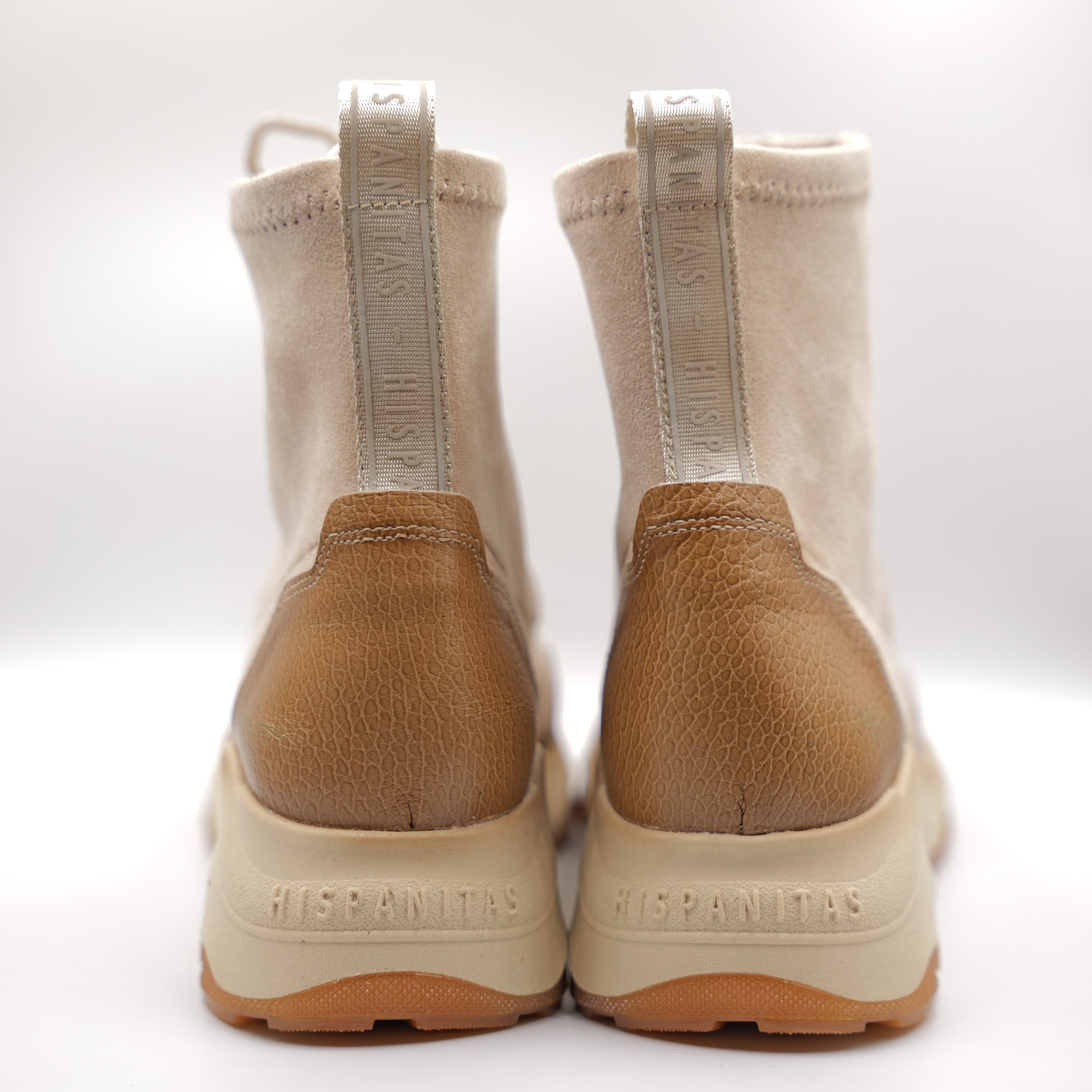 Hispanitas - Sneakers in pelle e morbido tessuto con zip