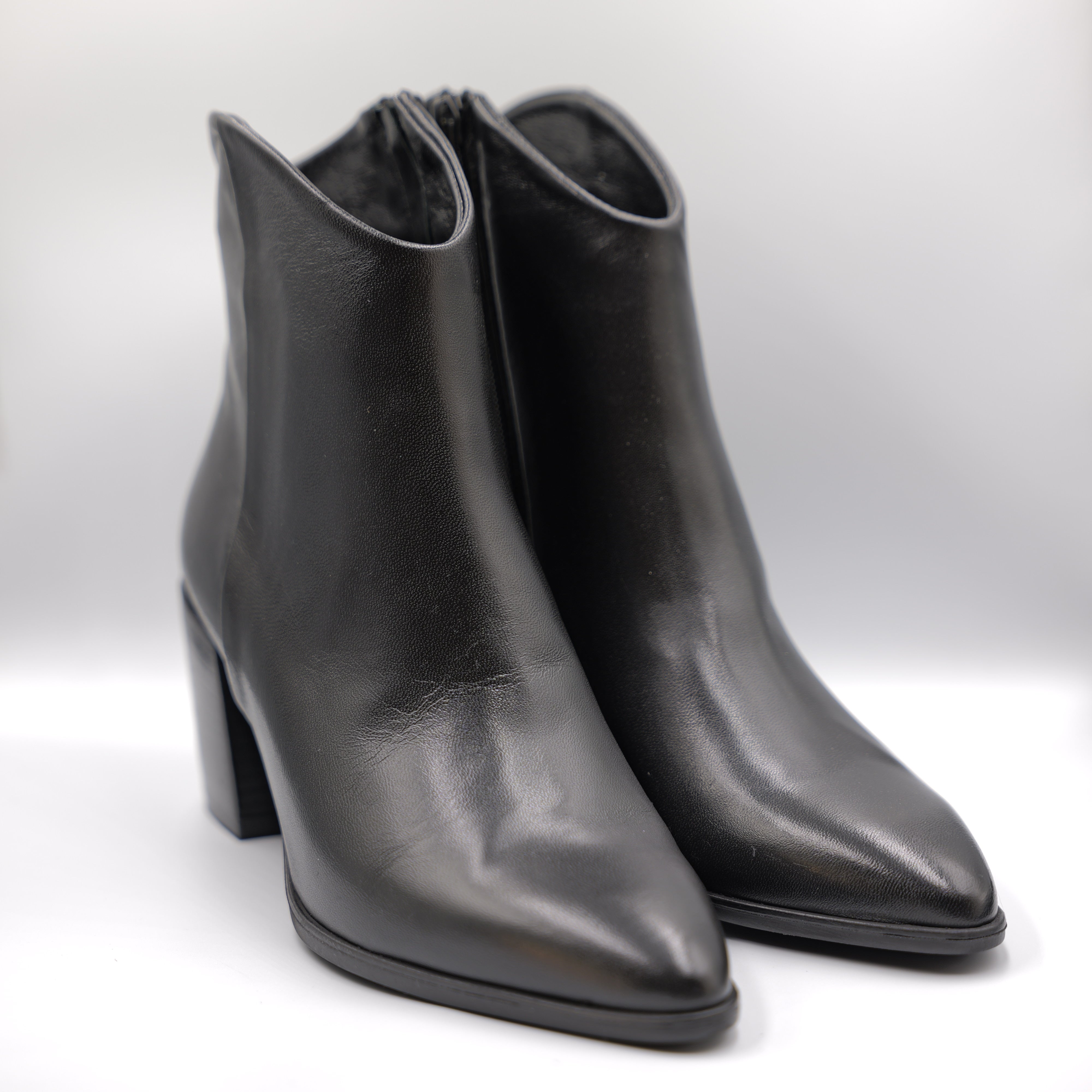 Ancamy - Tronchetti in pelle con zip