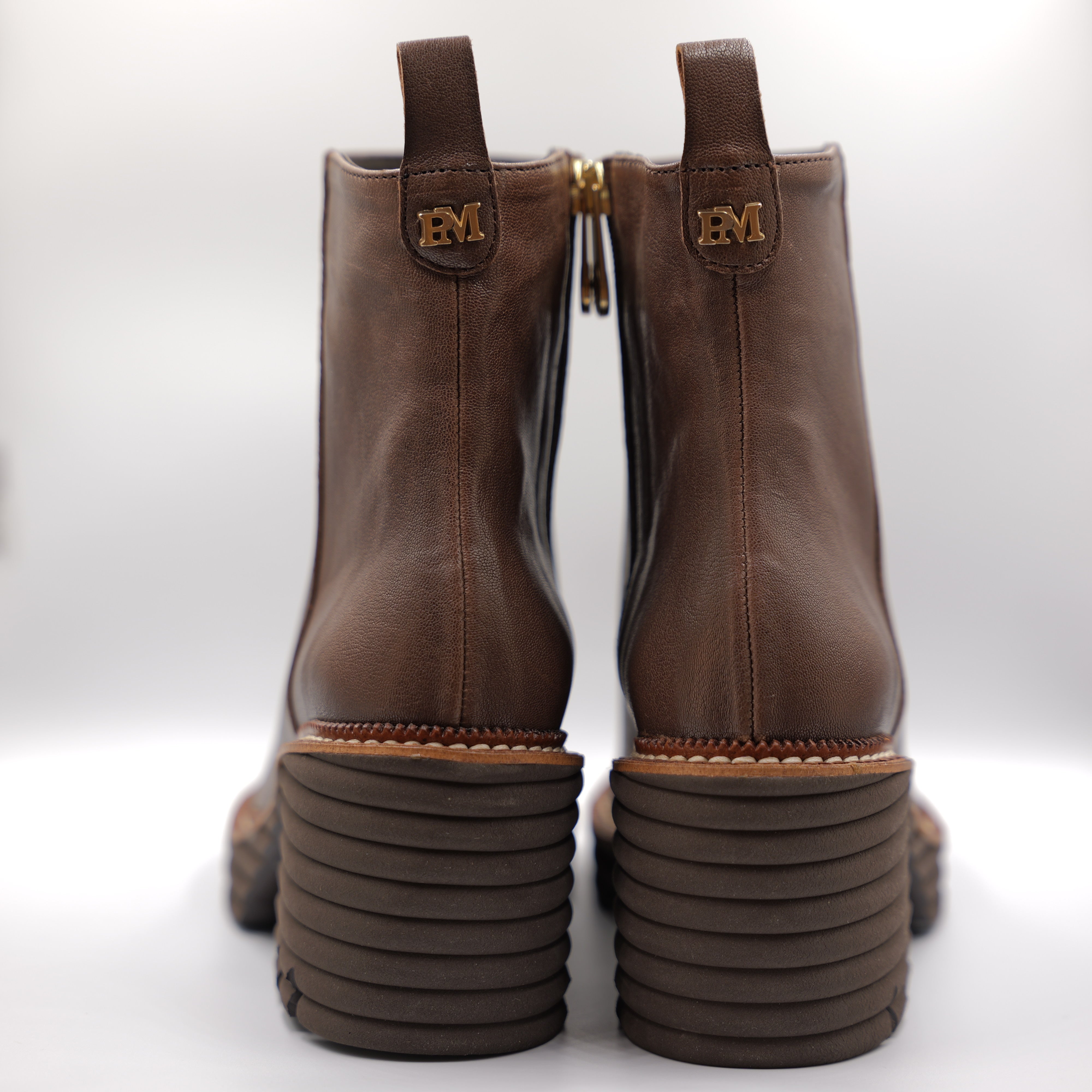 Pedro Miralles - Tronchetti in pelle con zip