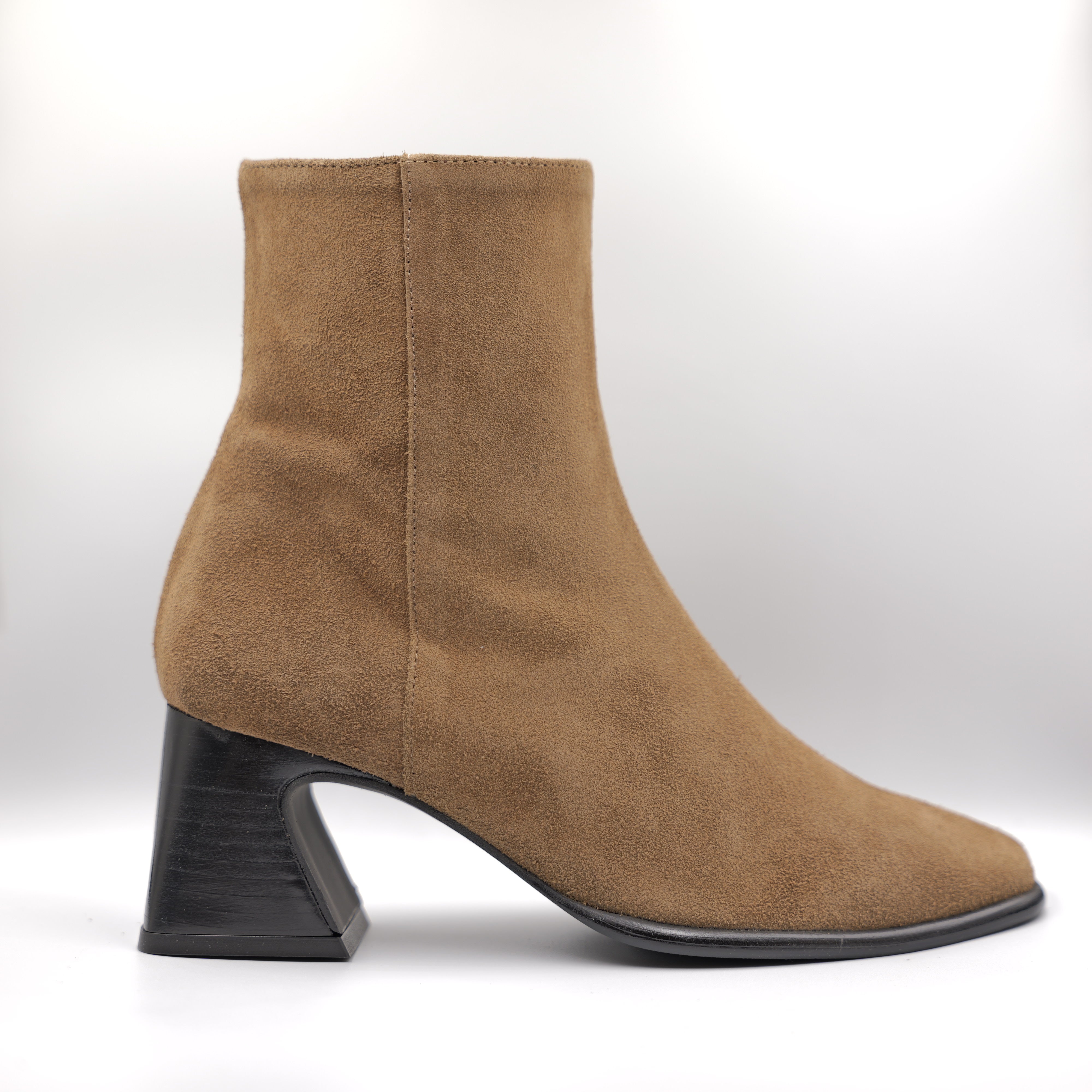 Angel alarcon - Tronchetti in camoscio con zip