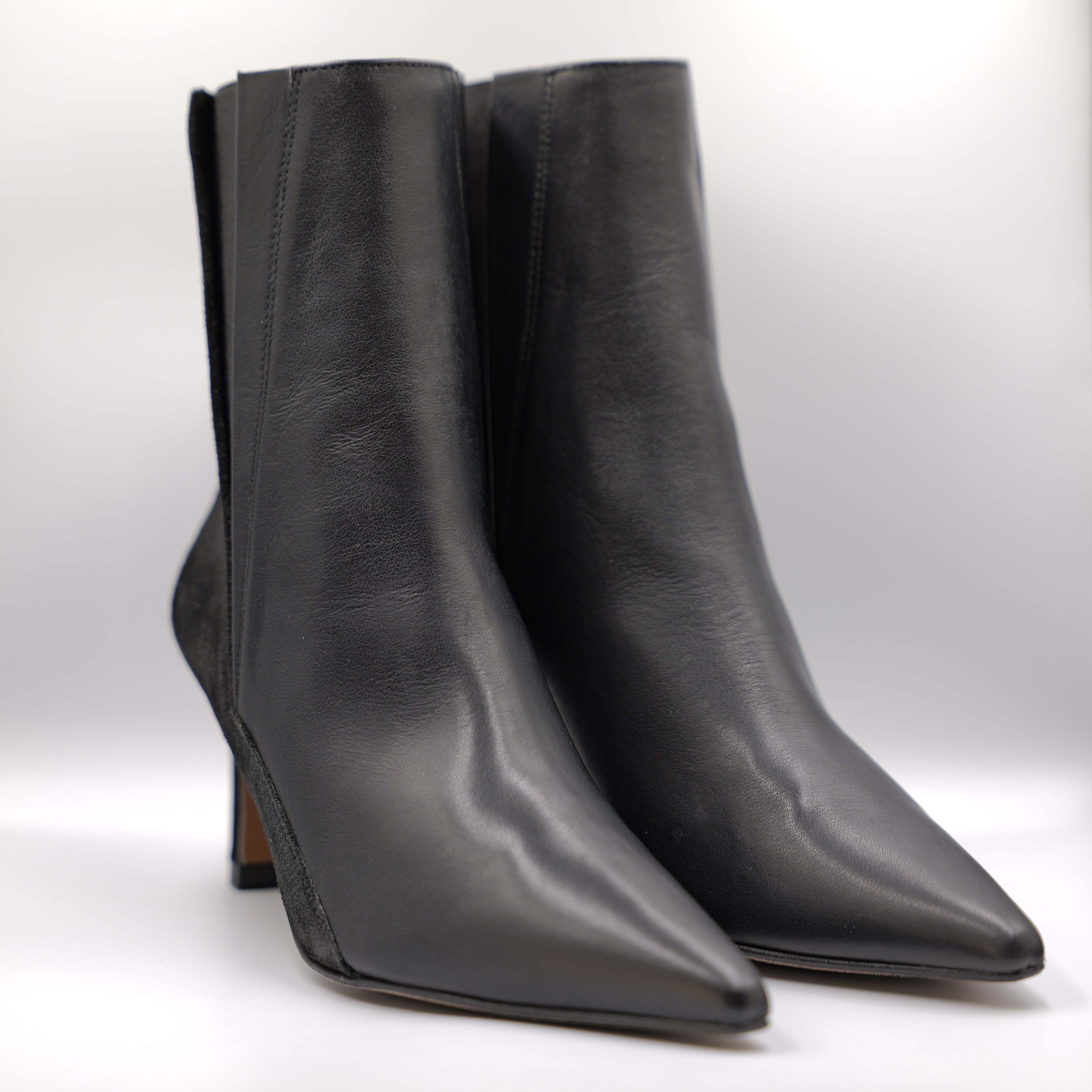 Angel Alarcon - Tronchetti in pelle e camoscio con elastico