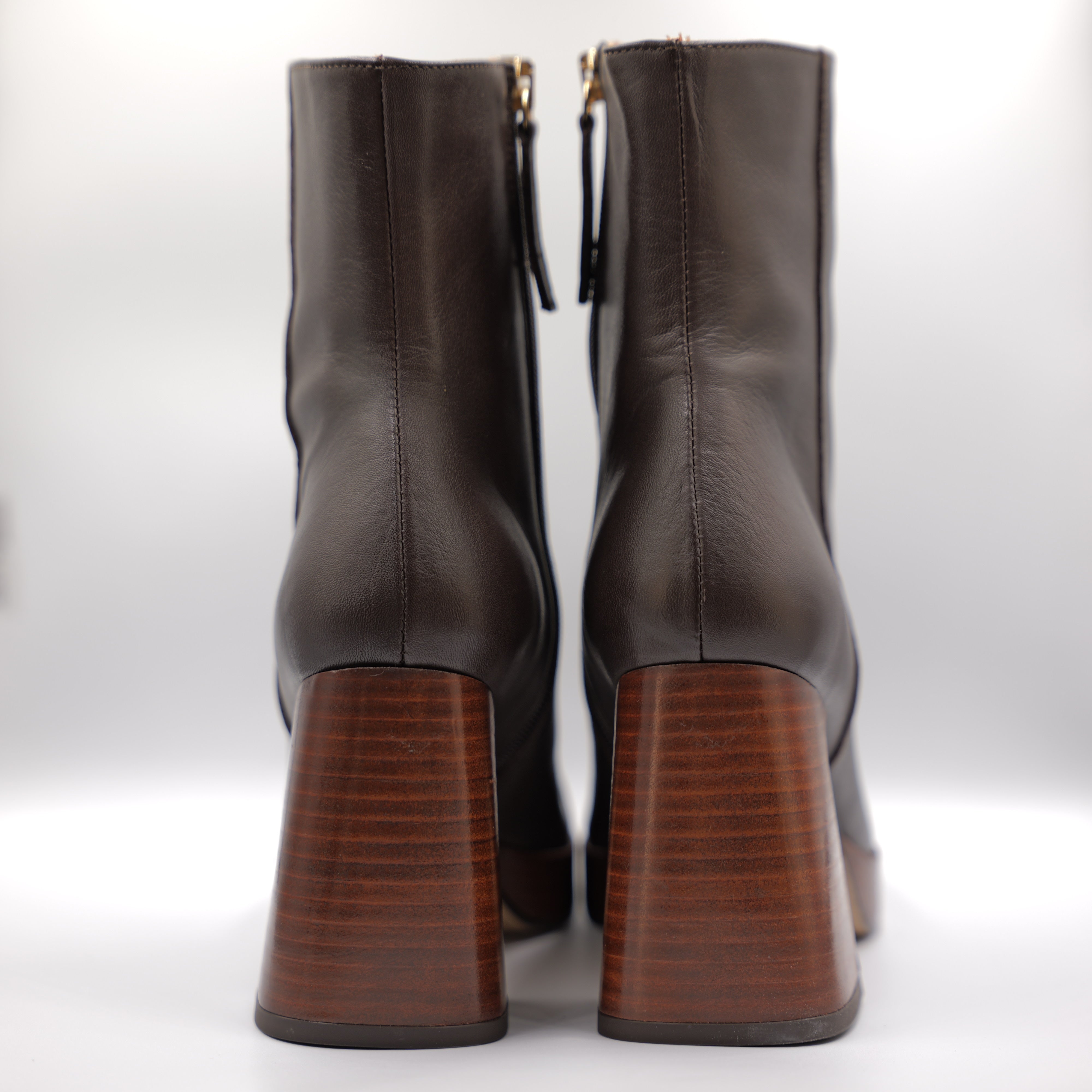 Angel Alarcon - Tronchetti in pelle con plateau e zip