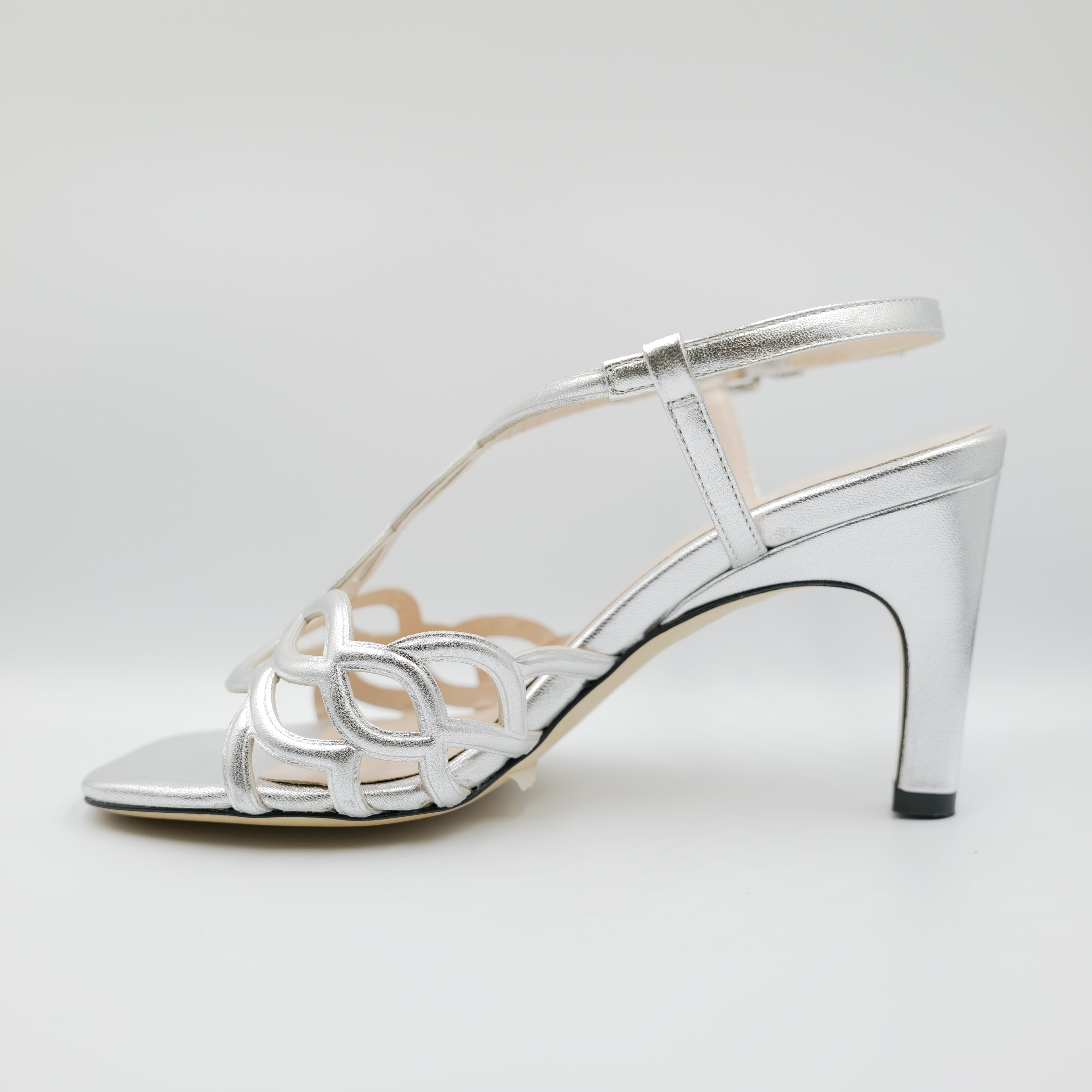 Evaluna - Sandali in pelle laminata con cinturino