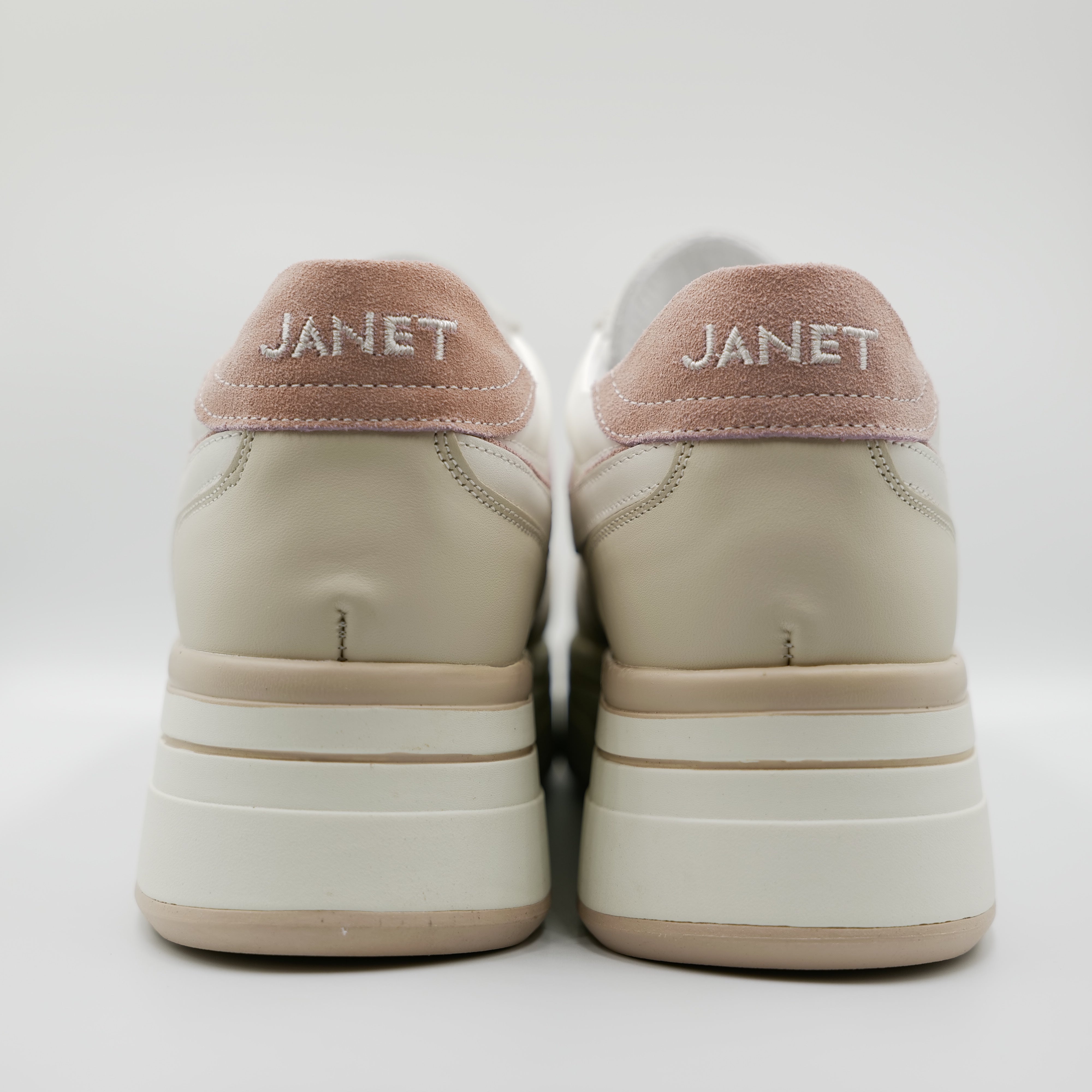 Janet&Janet - Sneakers in pelle con platform
