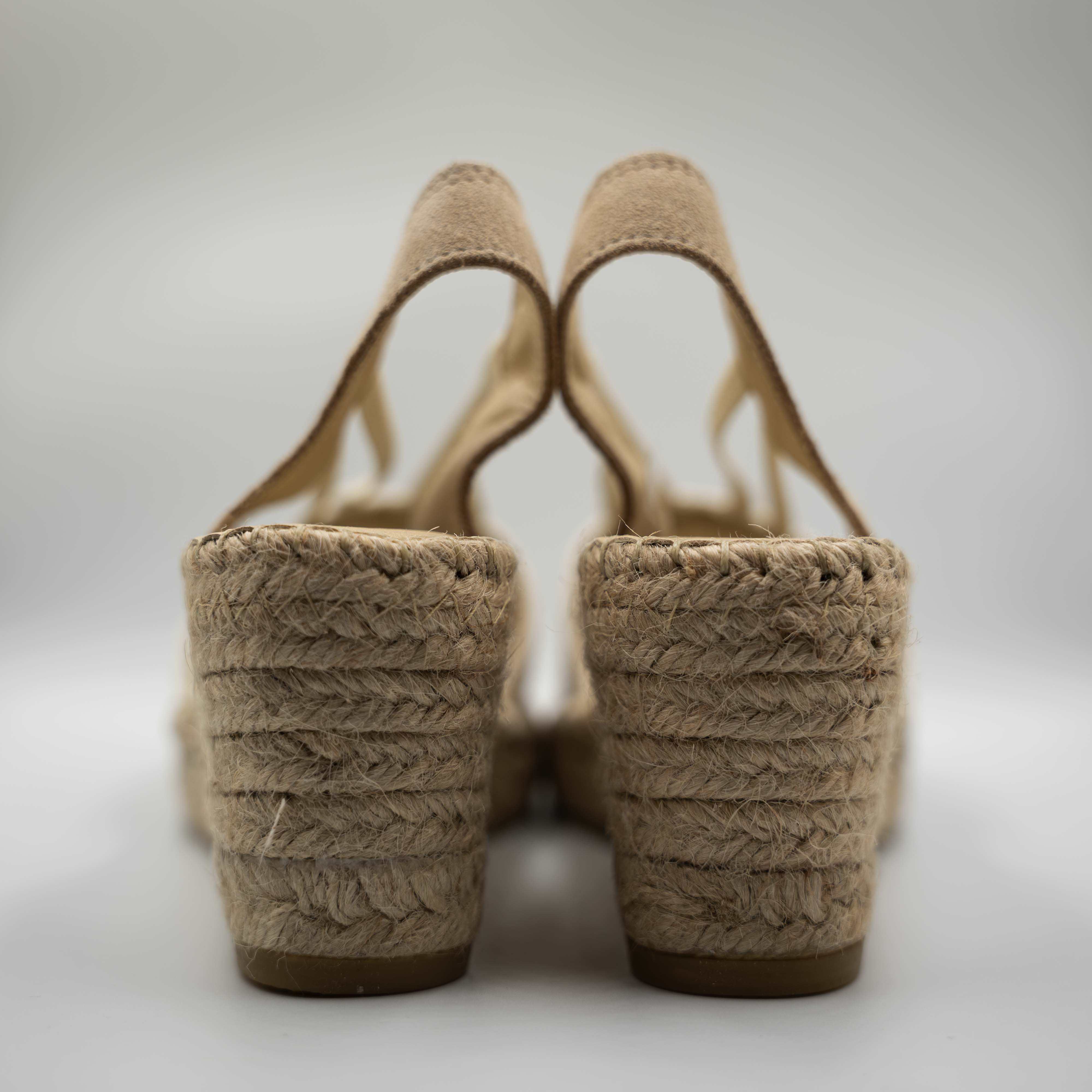 Vidorreta - Espadrilles in pelle e tessuto con elastico