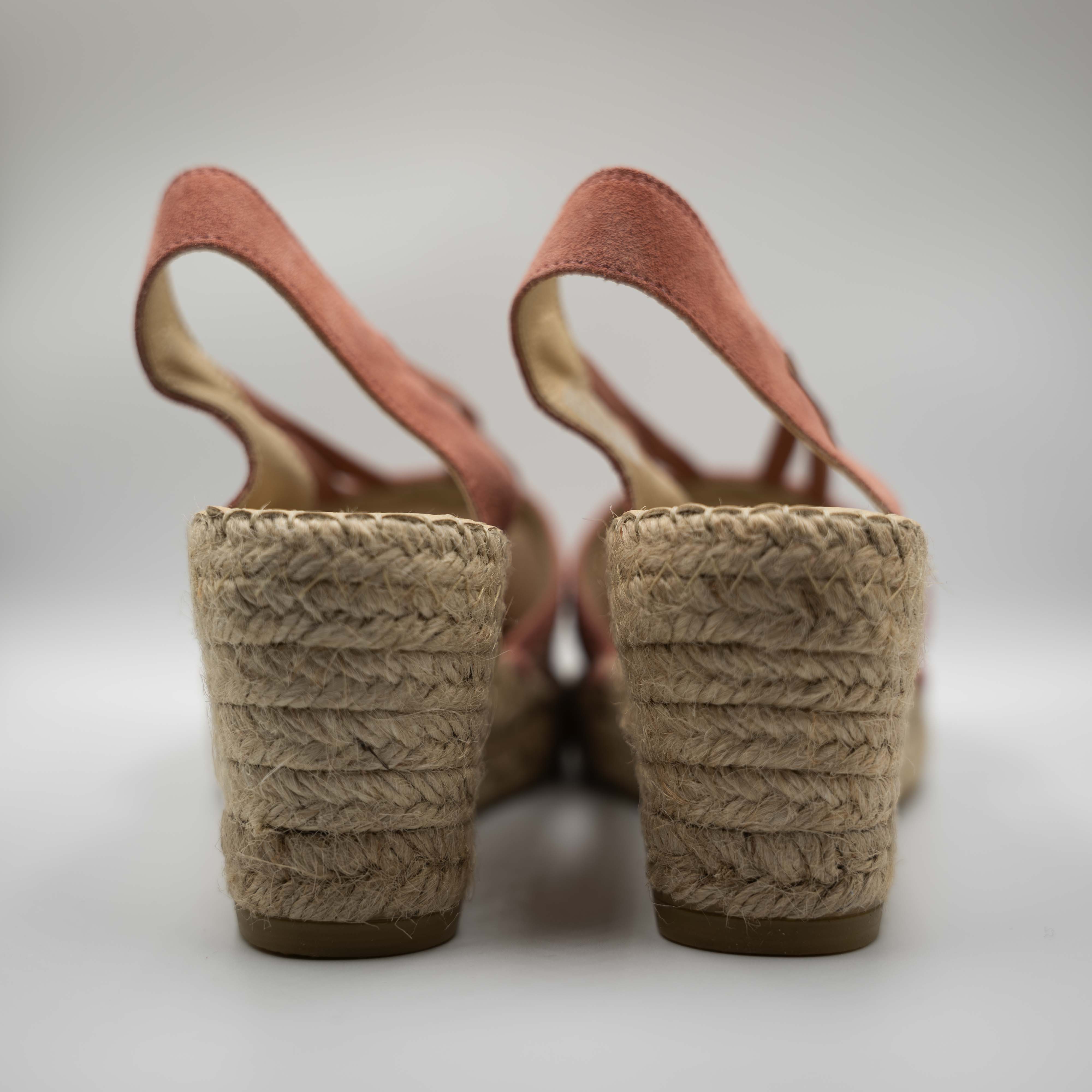 Vidorreta - Espadrilles in pelle e rafia con elastico