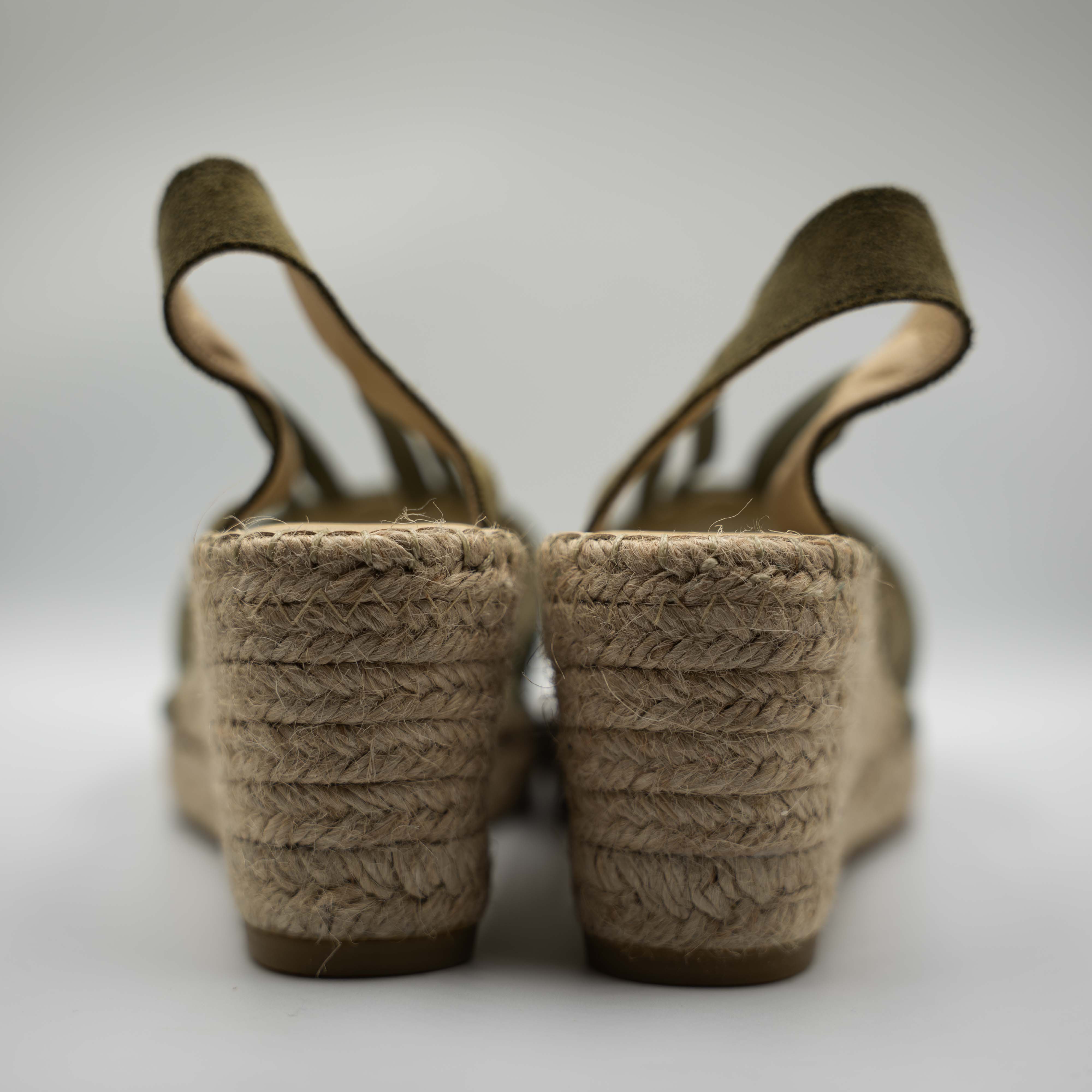 Vidorreta - Espadrilles in pelle e rafia con elastico