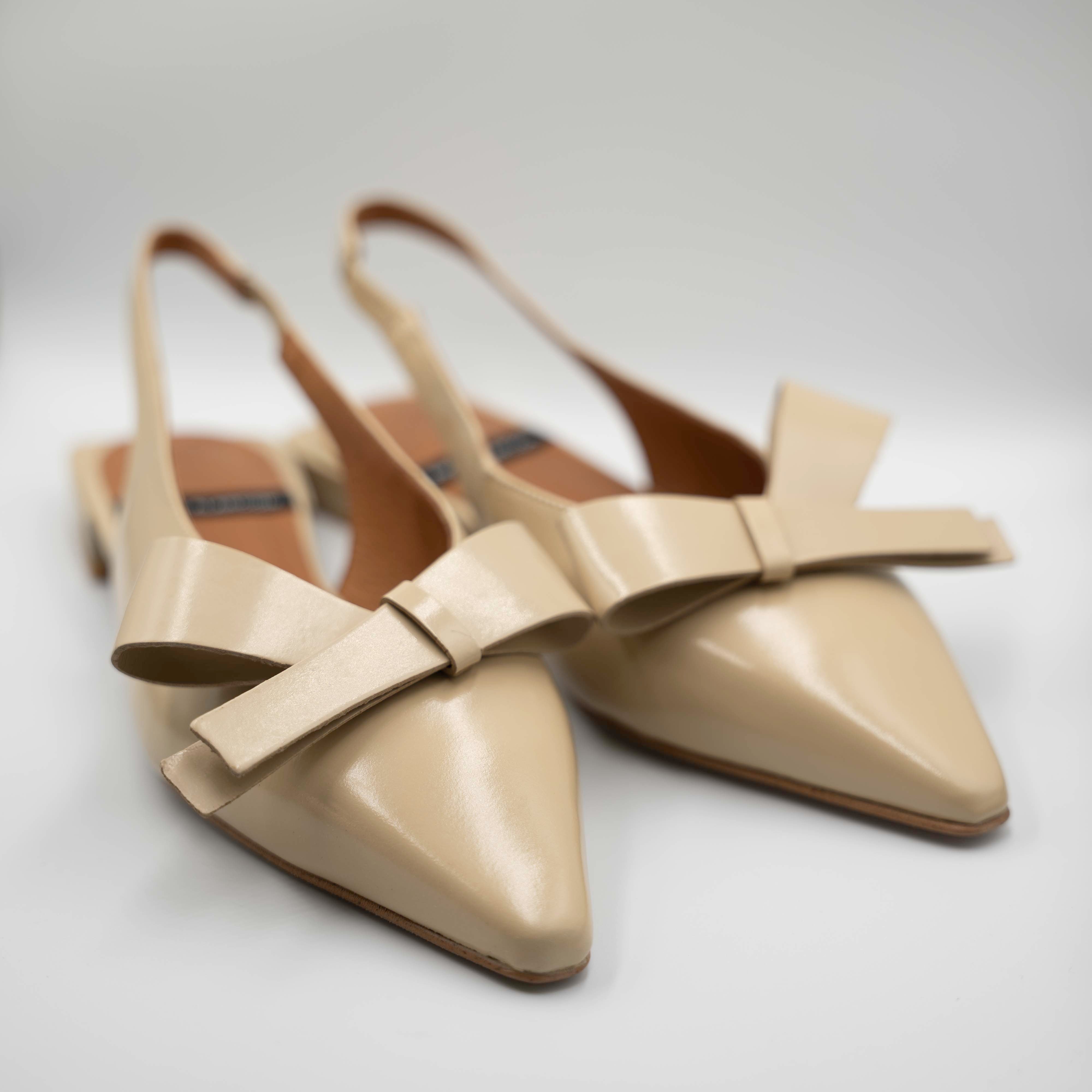 Angel Alarcon - Slingback in pelle abrasivata con elastico